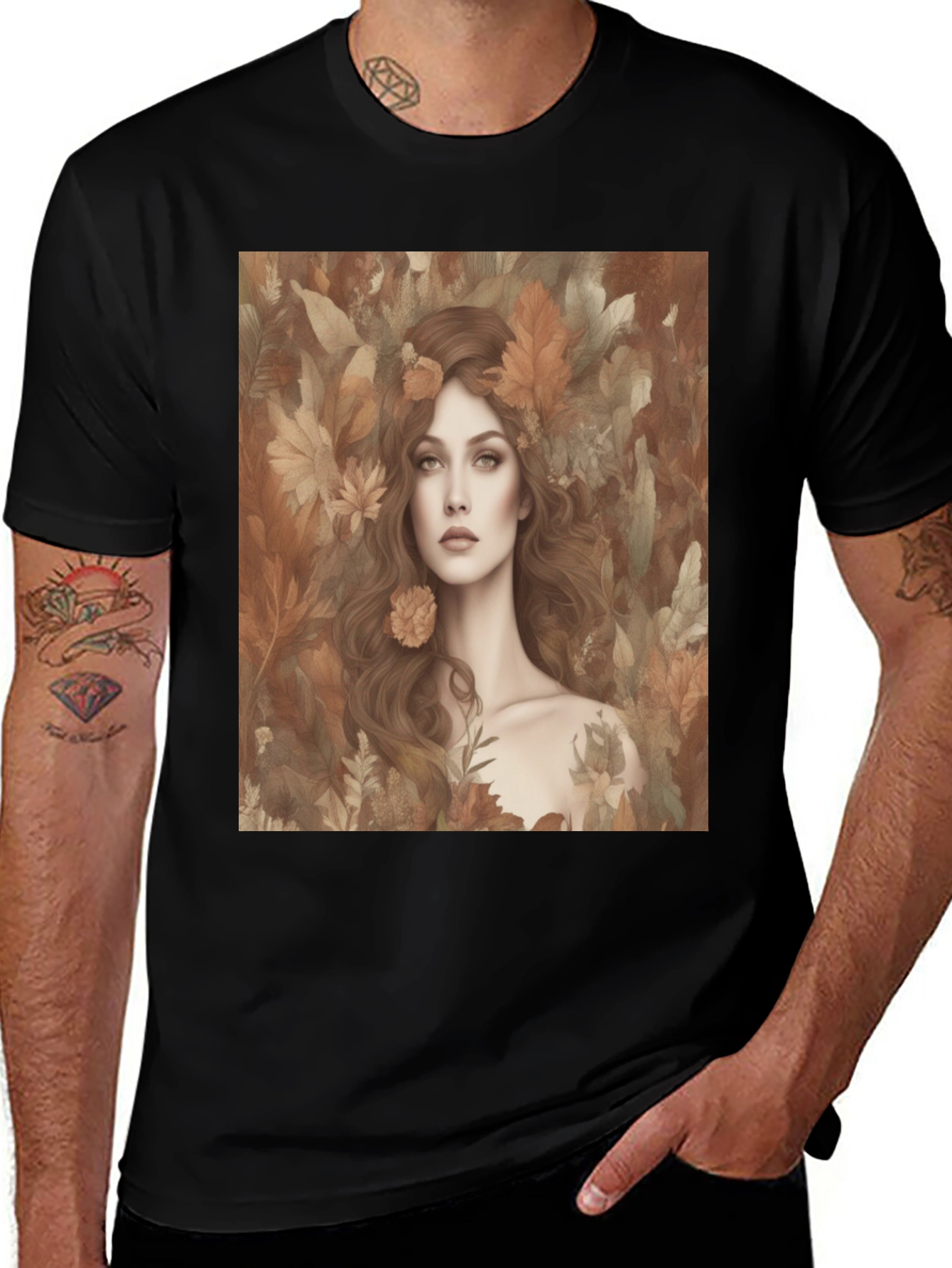 Variant 17 of Nature Goddess T-Shirt - Stylish Graphic Tee