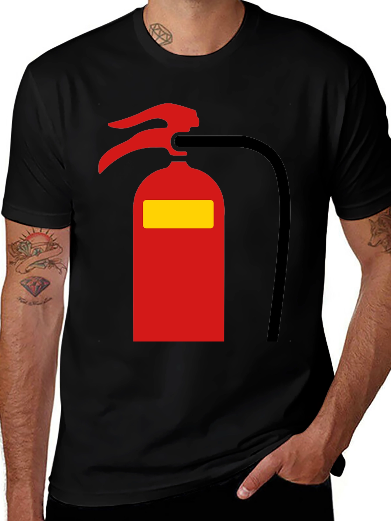 Variant 4 of Fire Extinguisher Graphic Tee - Novelty T-Shirt