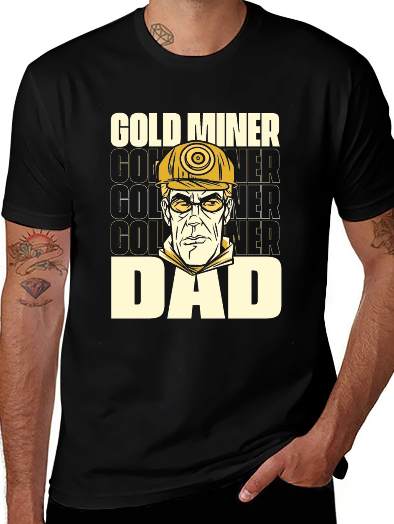 Variant 29 of Gold Miner Dad T-Shirt - Funny Father's Day Gift