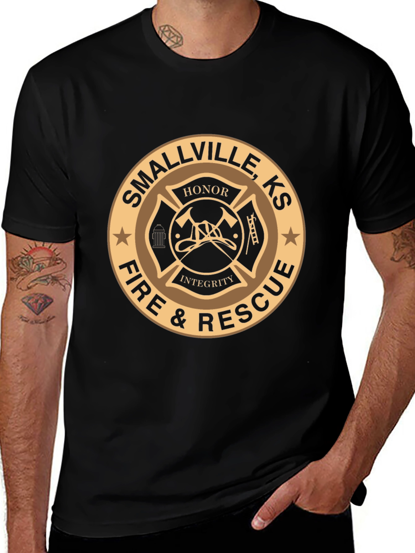 Variant 11 of Smallville Fire & Rescue T-Shirt