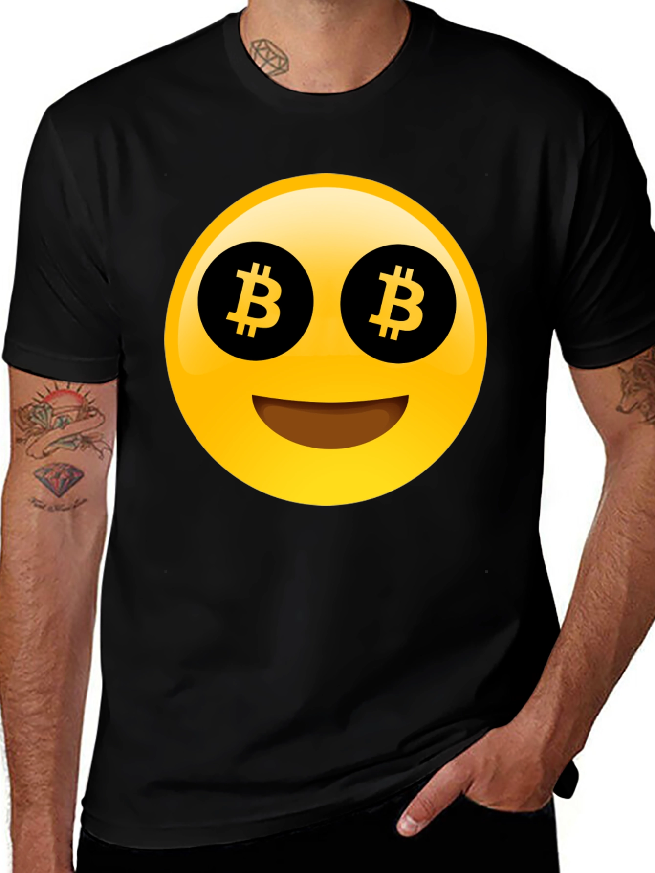 Variant 25 of Bitcoin Emoji T-Shirt - Crypto Enthusiast Apparel