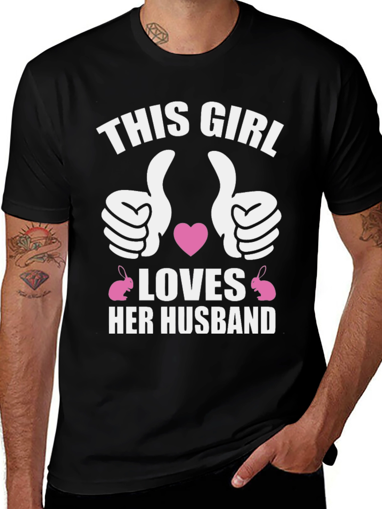 This Girl Loves Her Husband Easter T-Shirt