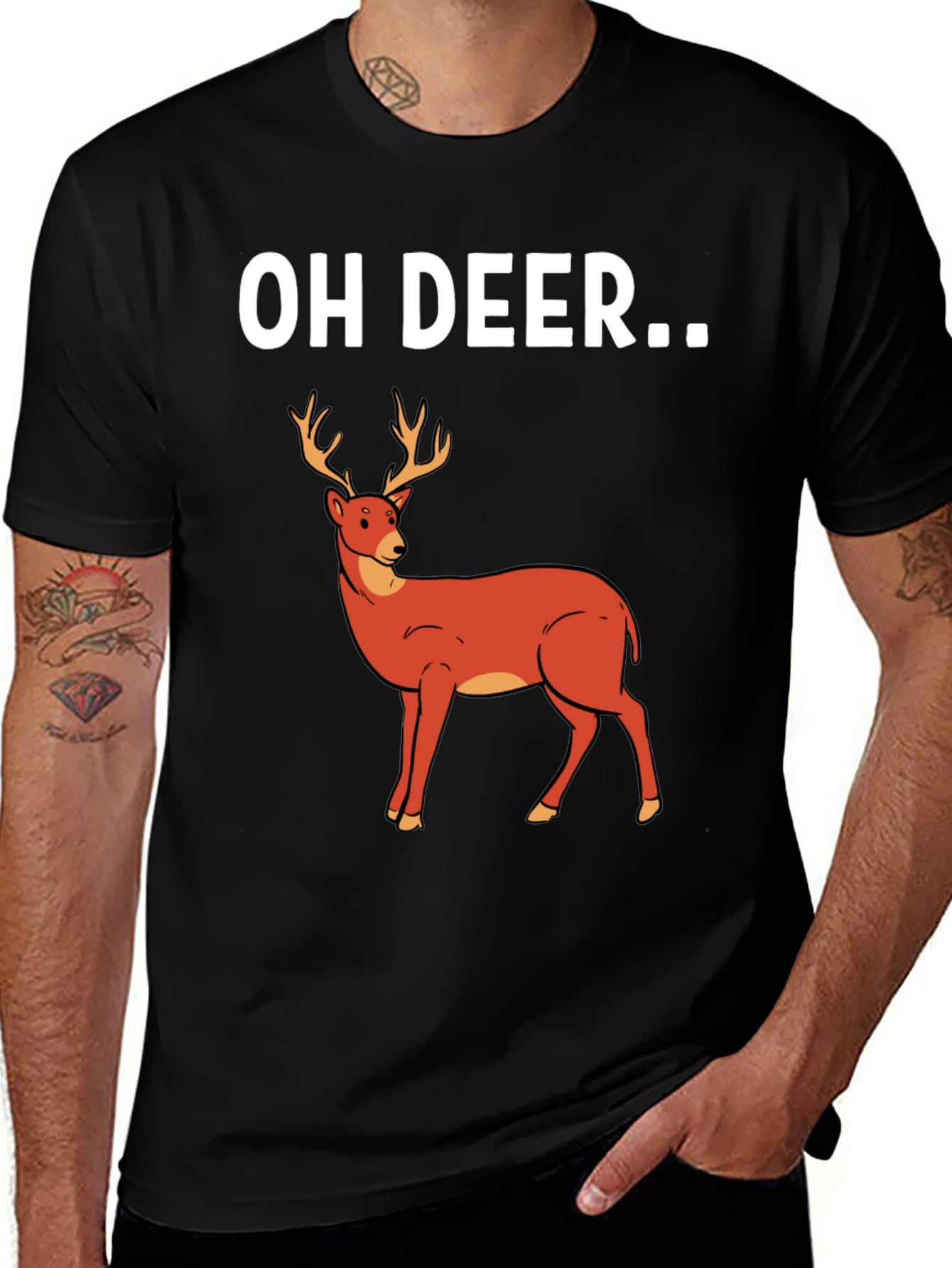 Variant 29 of Oh Deer Graphic T-Shirt - Novelty Tee