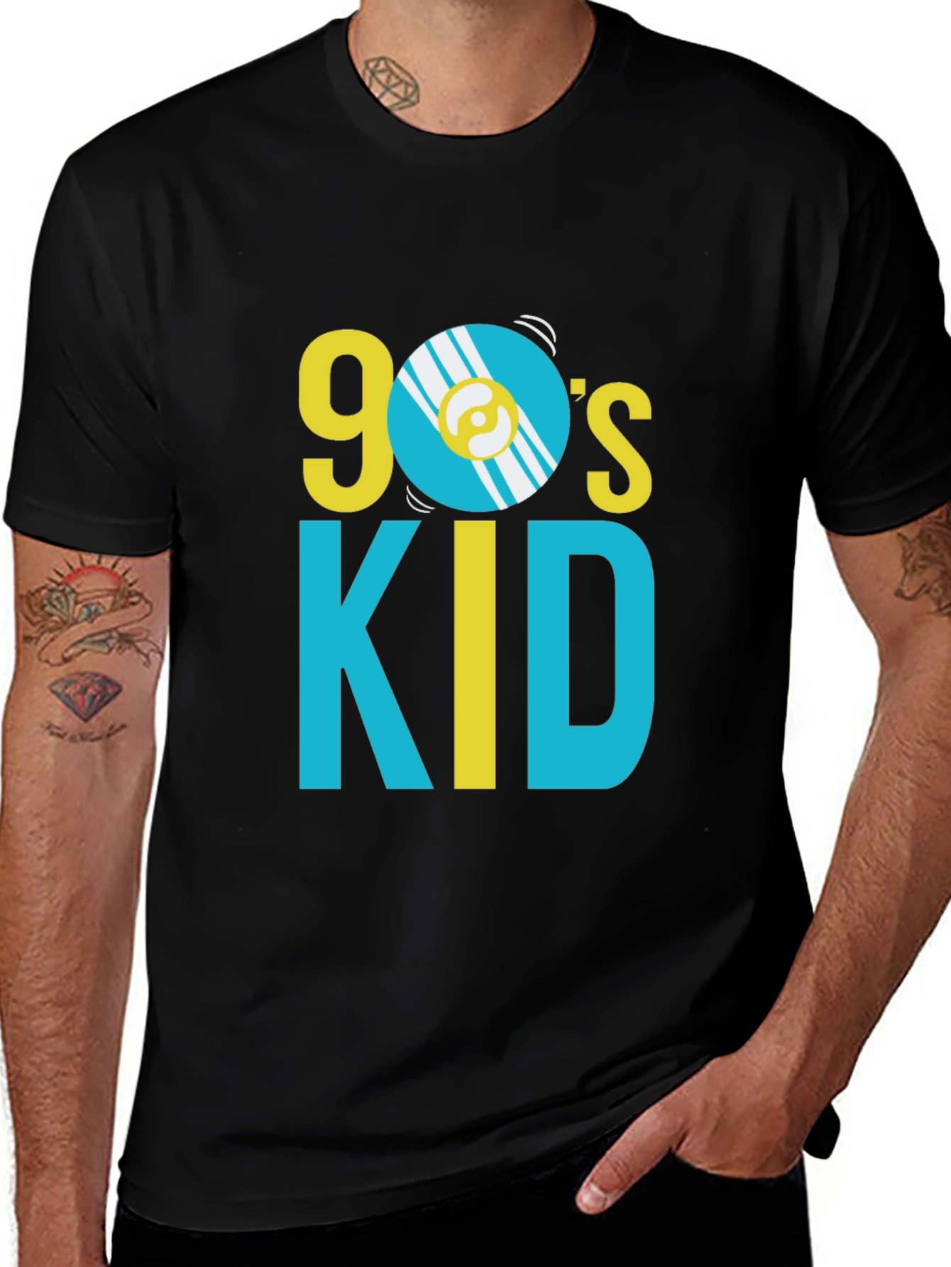 Variant 14 of 90's Kid Graphic Print Crew Neck T-Shirt
