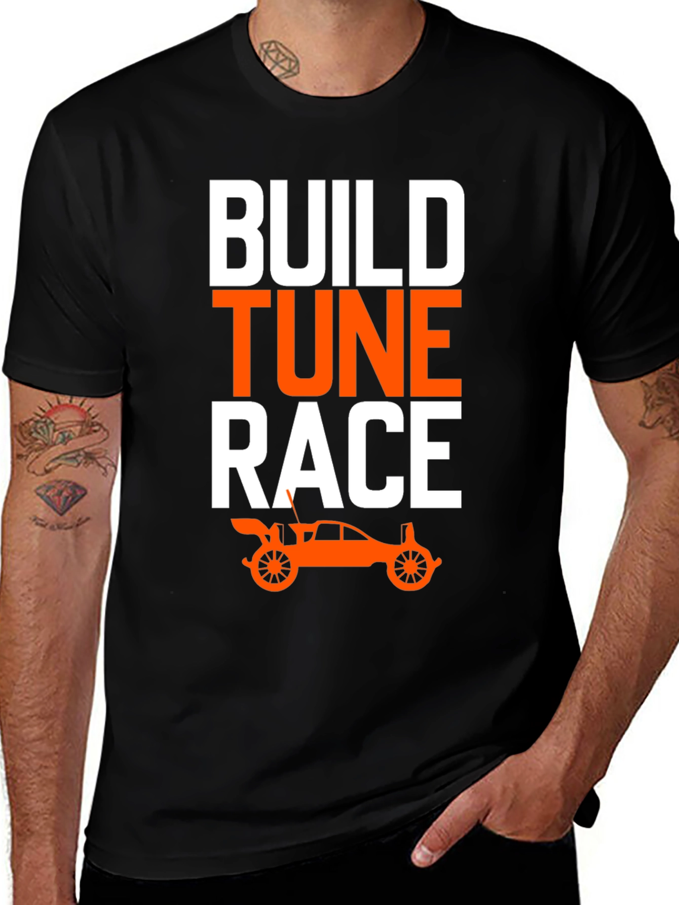 Variant 9 of Build Tune Race Graphic Tee