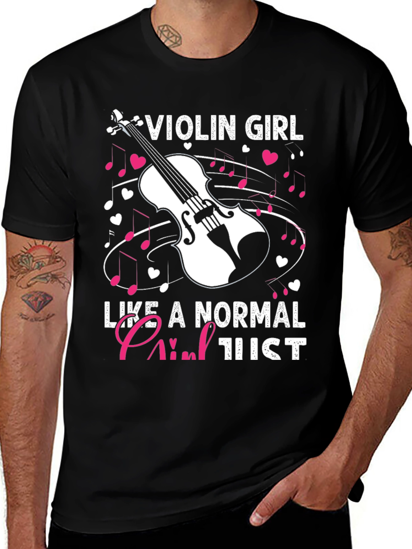 Variant 12 of Violin Girl Like a Normal Girl T-Shirt