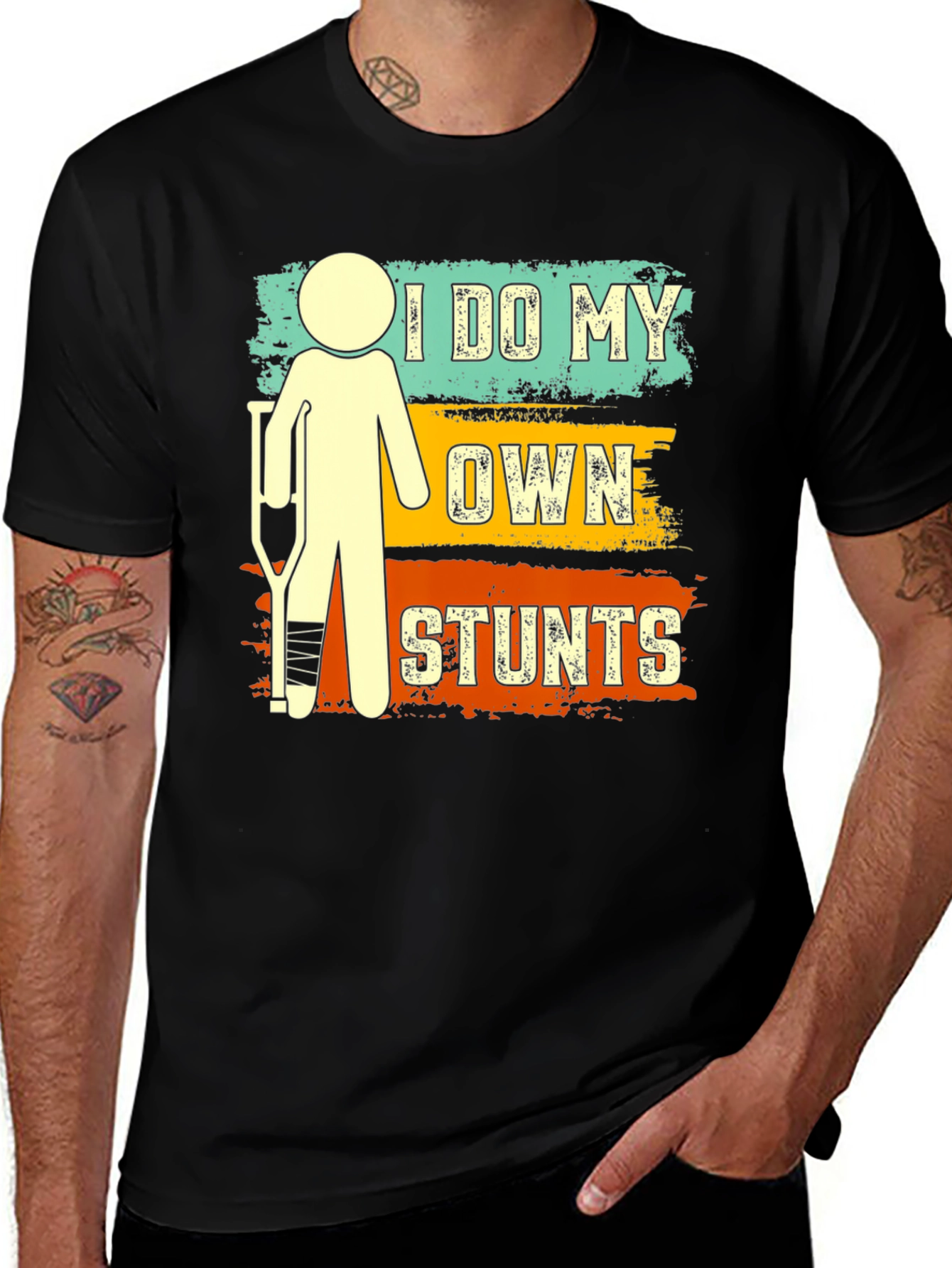 Variant 21 of I Do My Own Stunts T-Shirt - Funny Broken Leg Tee