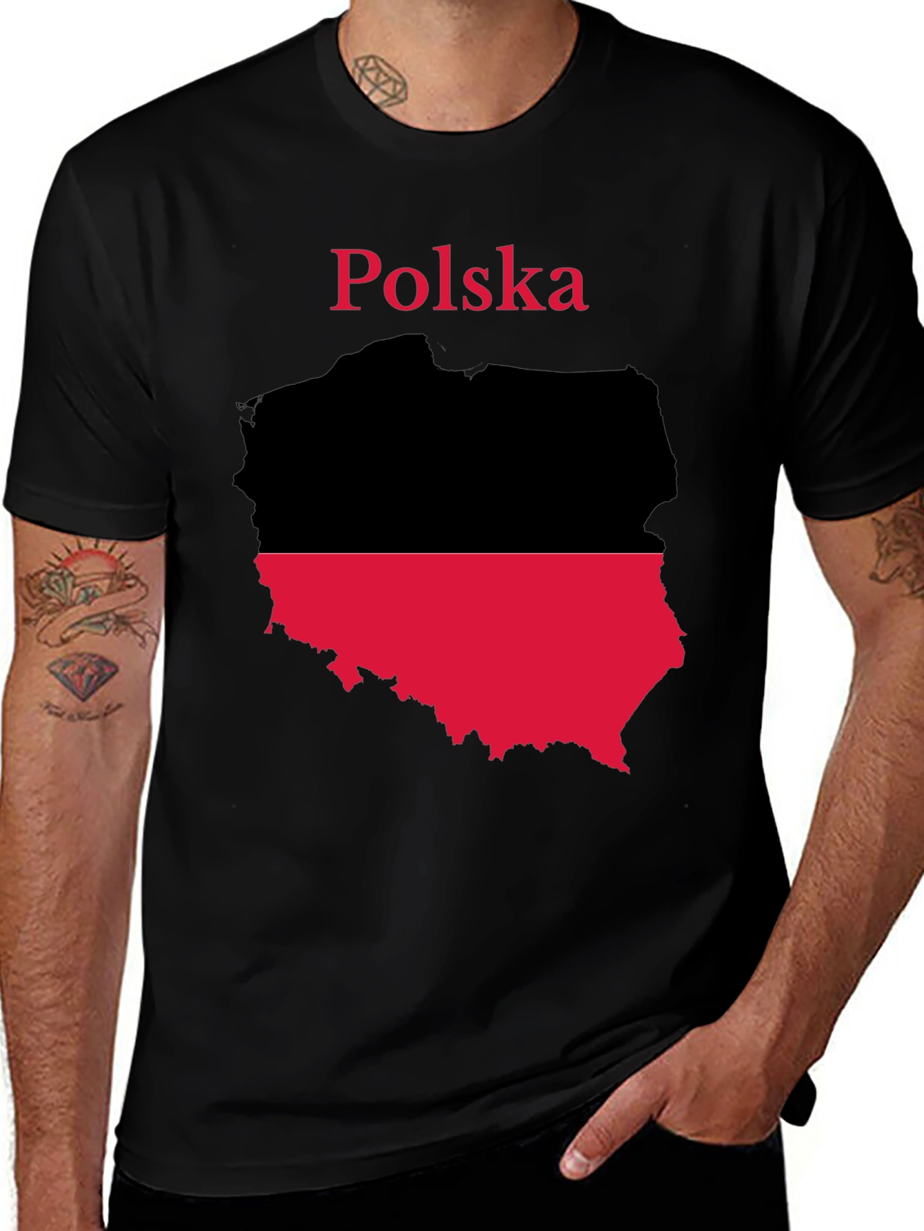 Poland Flag Map T-Shirt