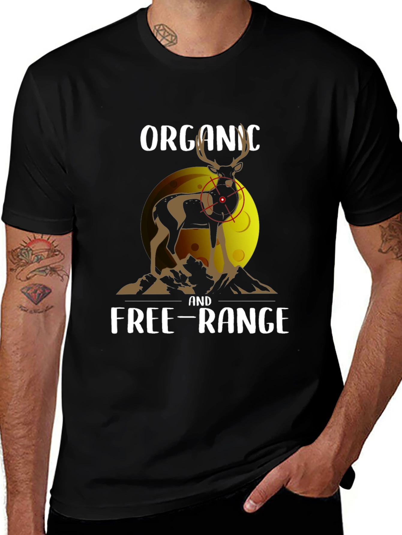 Variant 25 of Organic Free-Range Hunting Graphic T-Shirt