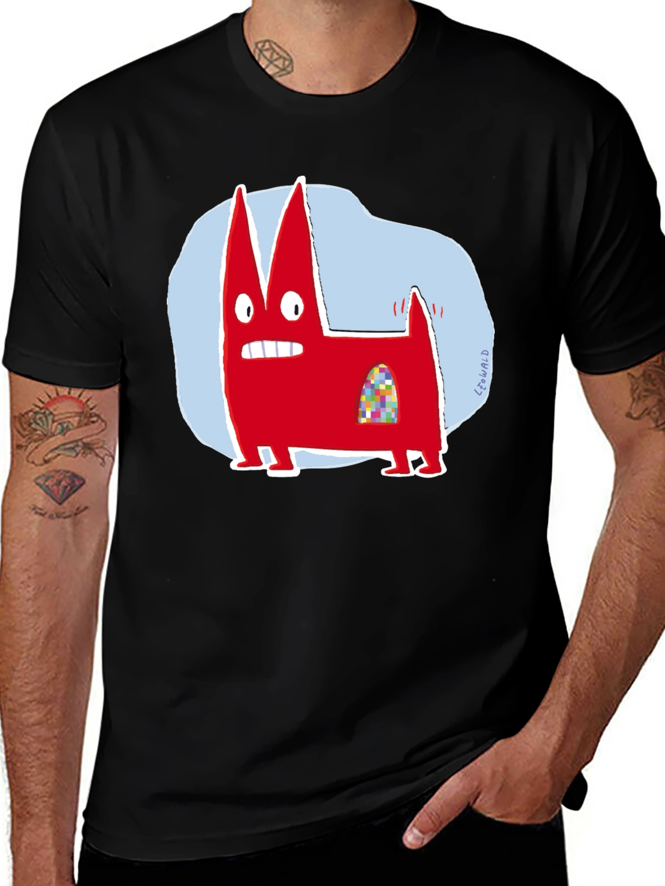 Variant 22 of Red Dog Graphic Tee - Quirky Unisex T-Shirt