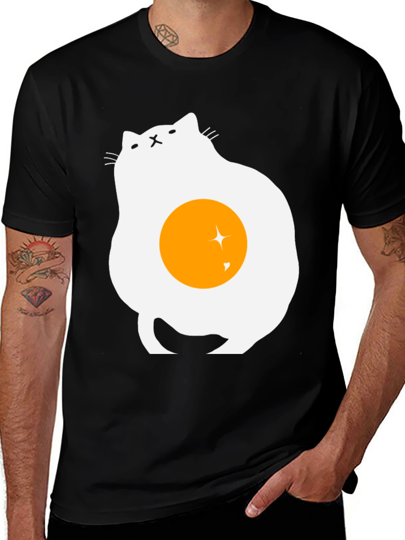 Variant 8 of Egg Cat Graphic T-Shirt - Unique Design