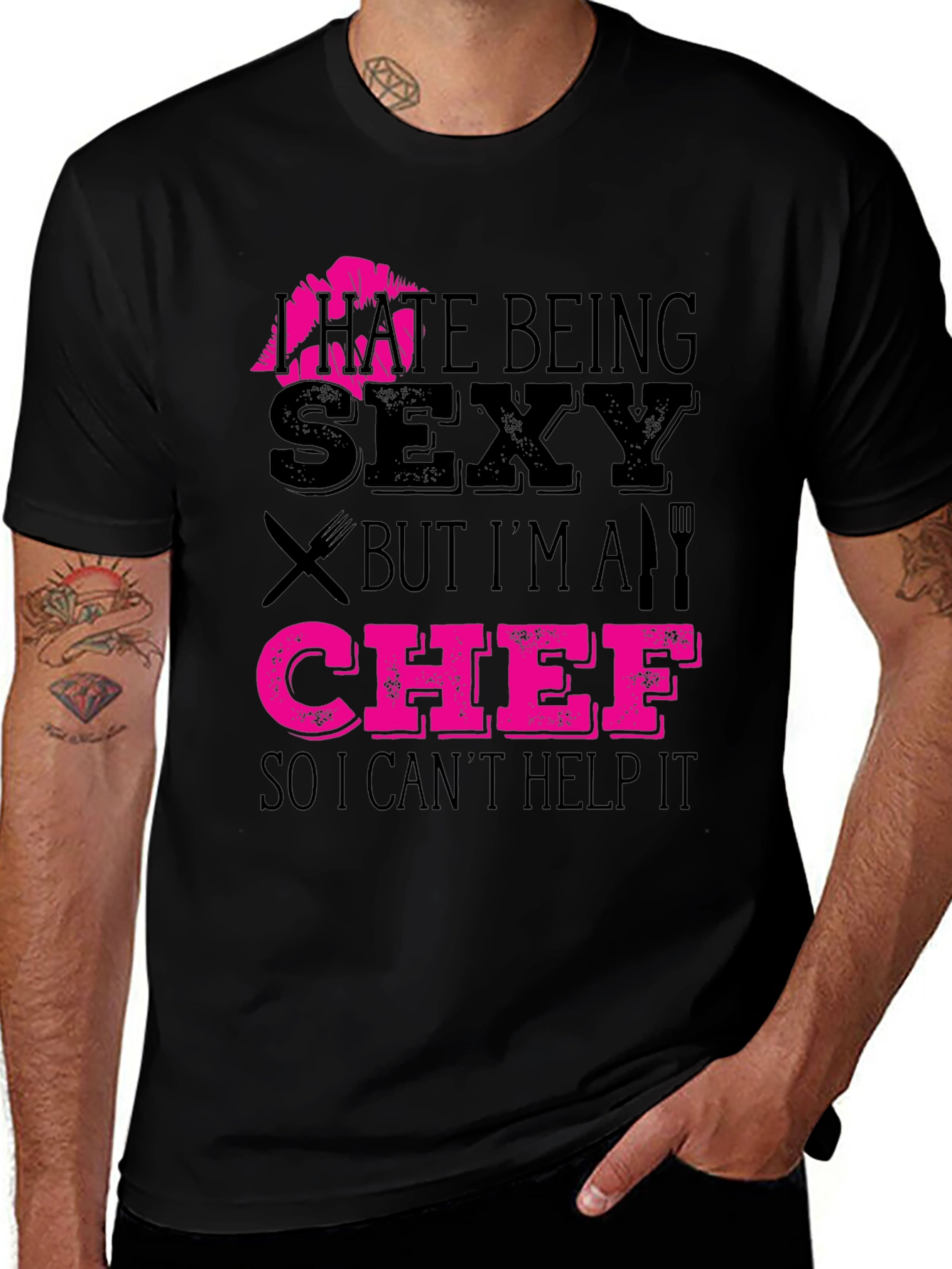 Variant 17 of I Hate Being Sexy Chef T-Shirt, Funny Cooking Apparel