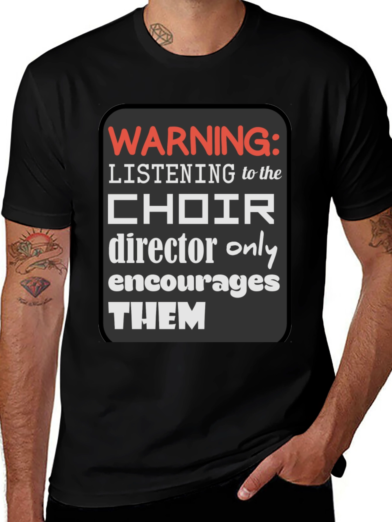 Variant 29 of Choir Director Warning Graphic Tee