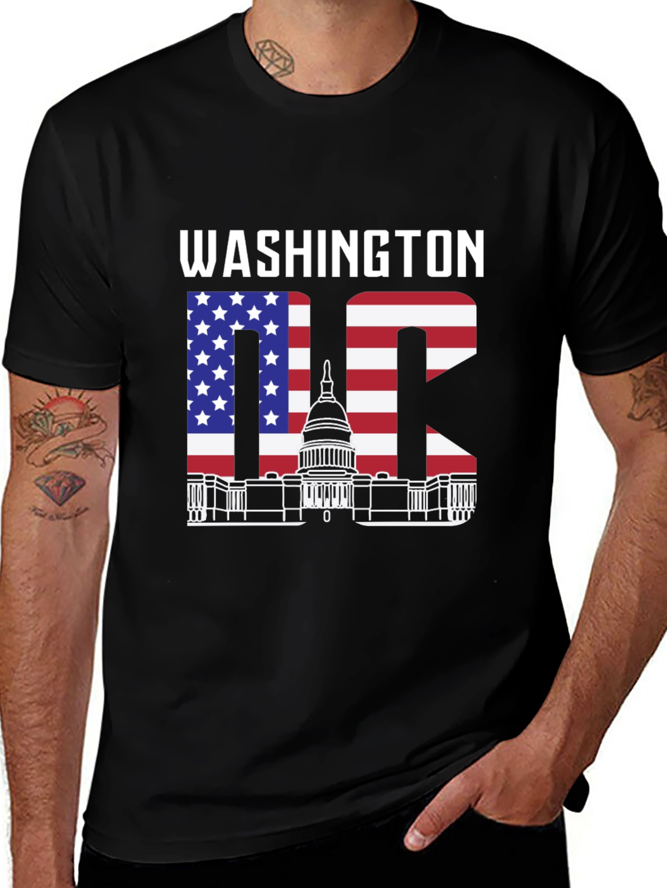 Washington DC American Flag T-Shirt