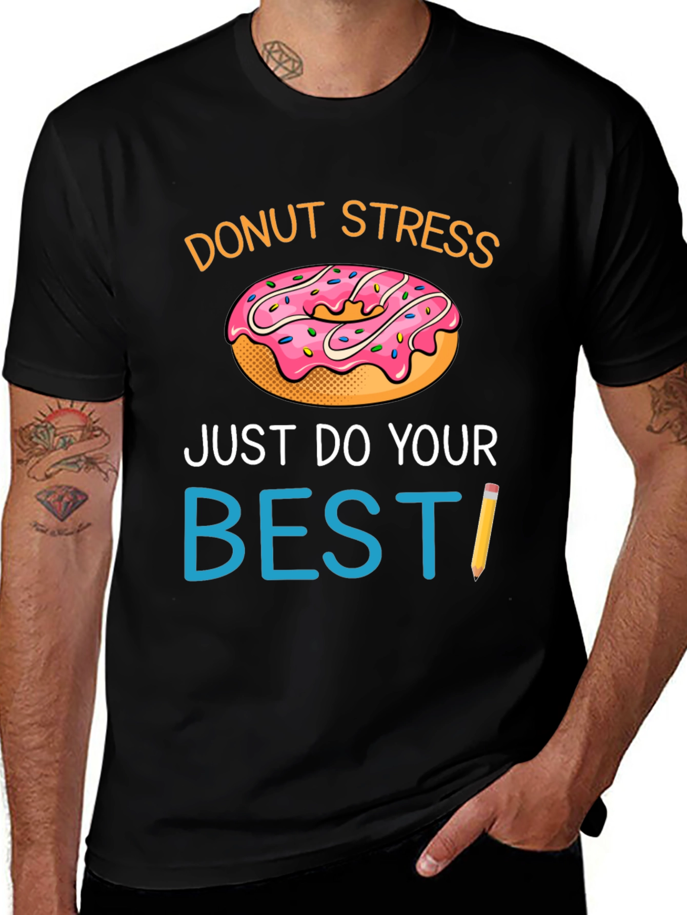 Variant 5 of Donut Stress T-Shirt - Funny Graphic Tee