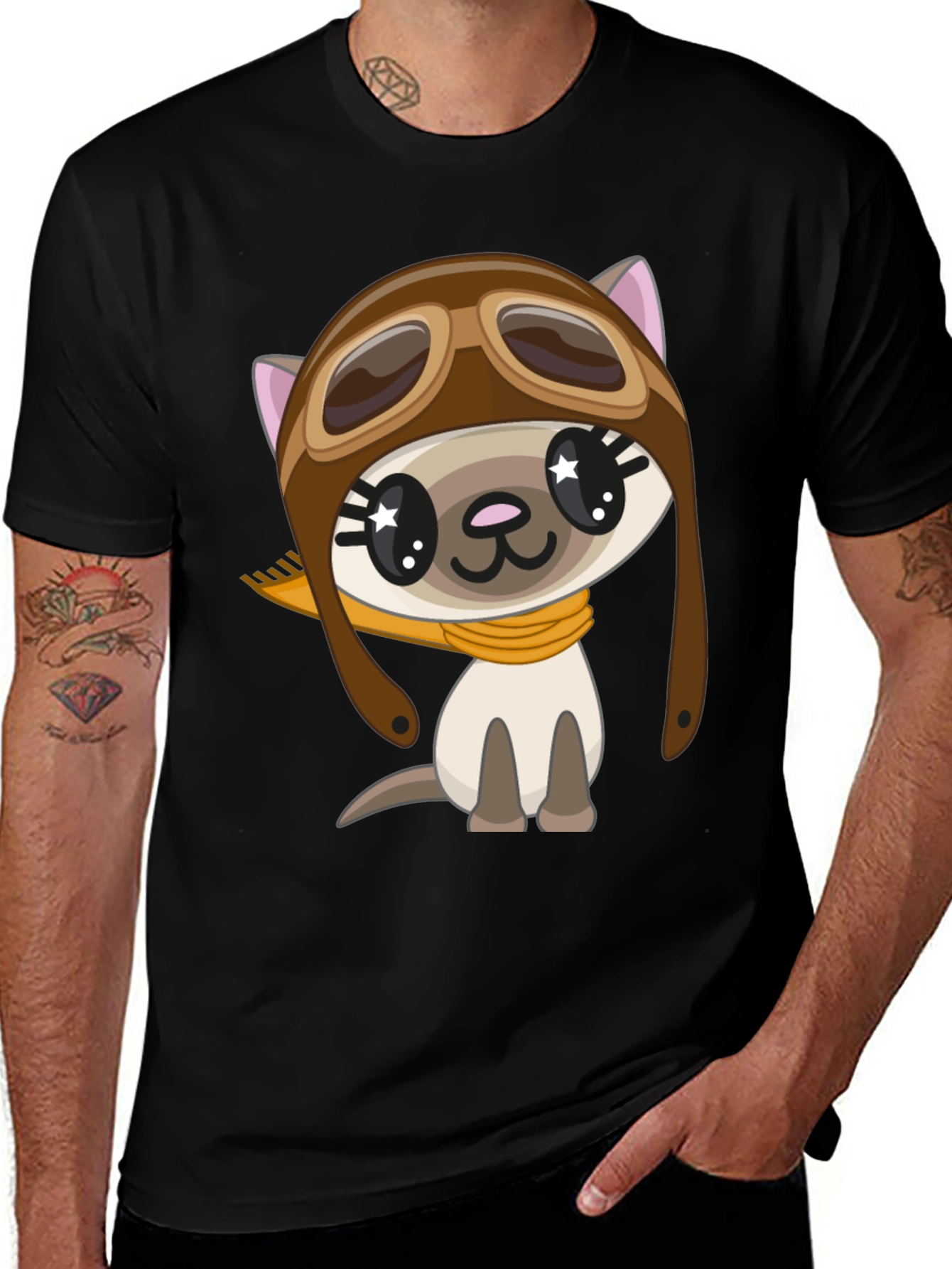 Variant 26 of Pilot Cat T-Shirt