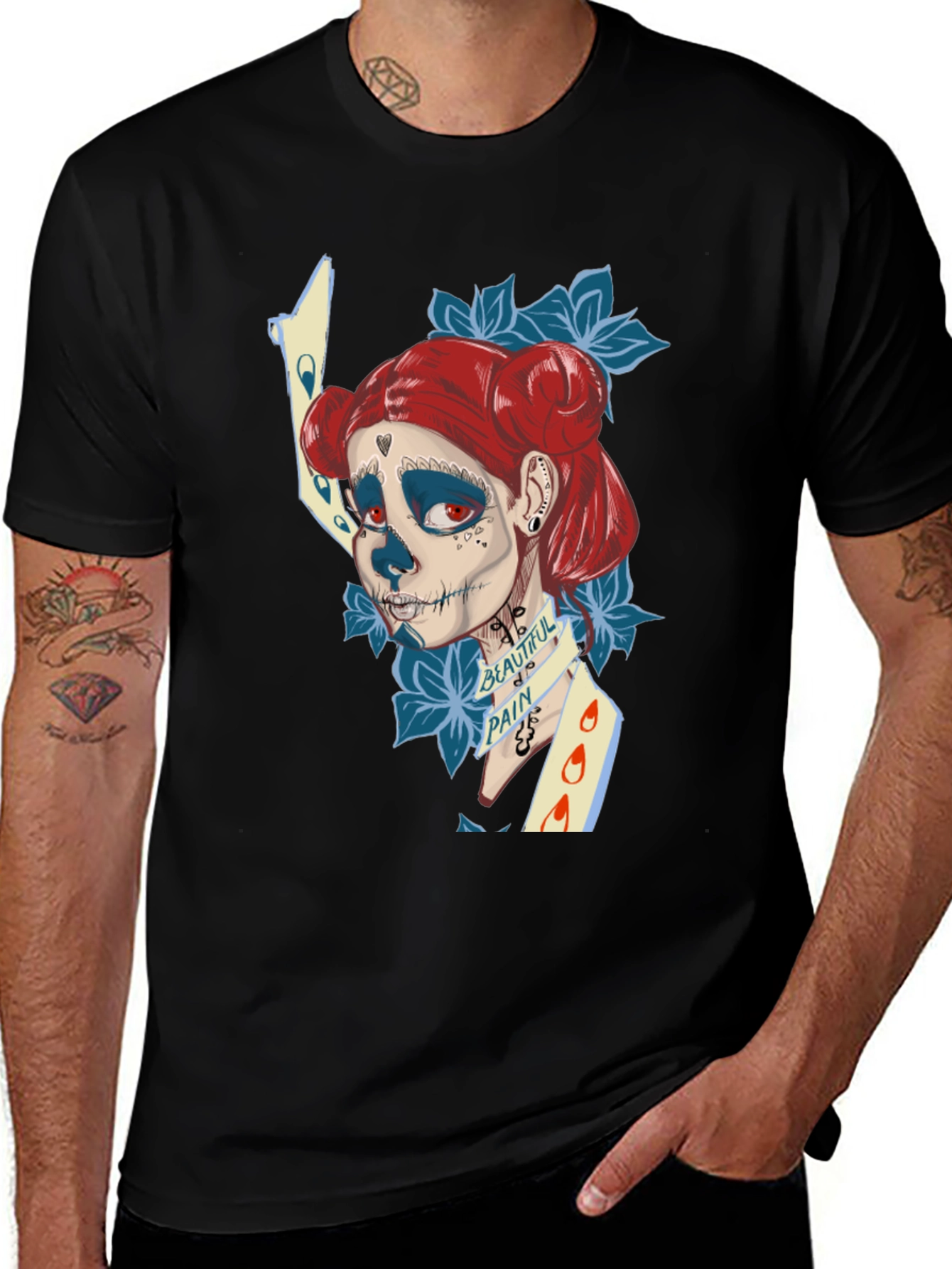 Variant 6 of Sugar Skull Art T-Shirt
