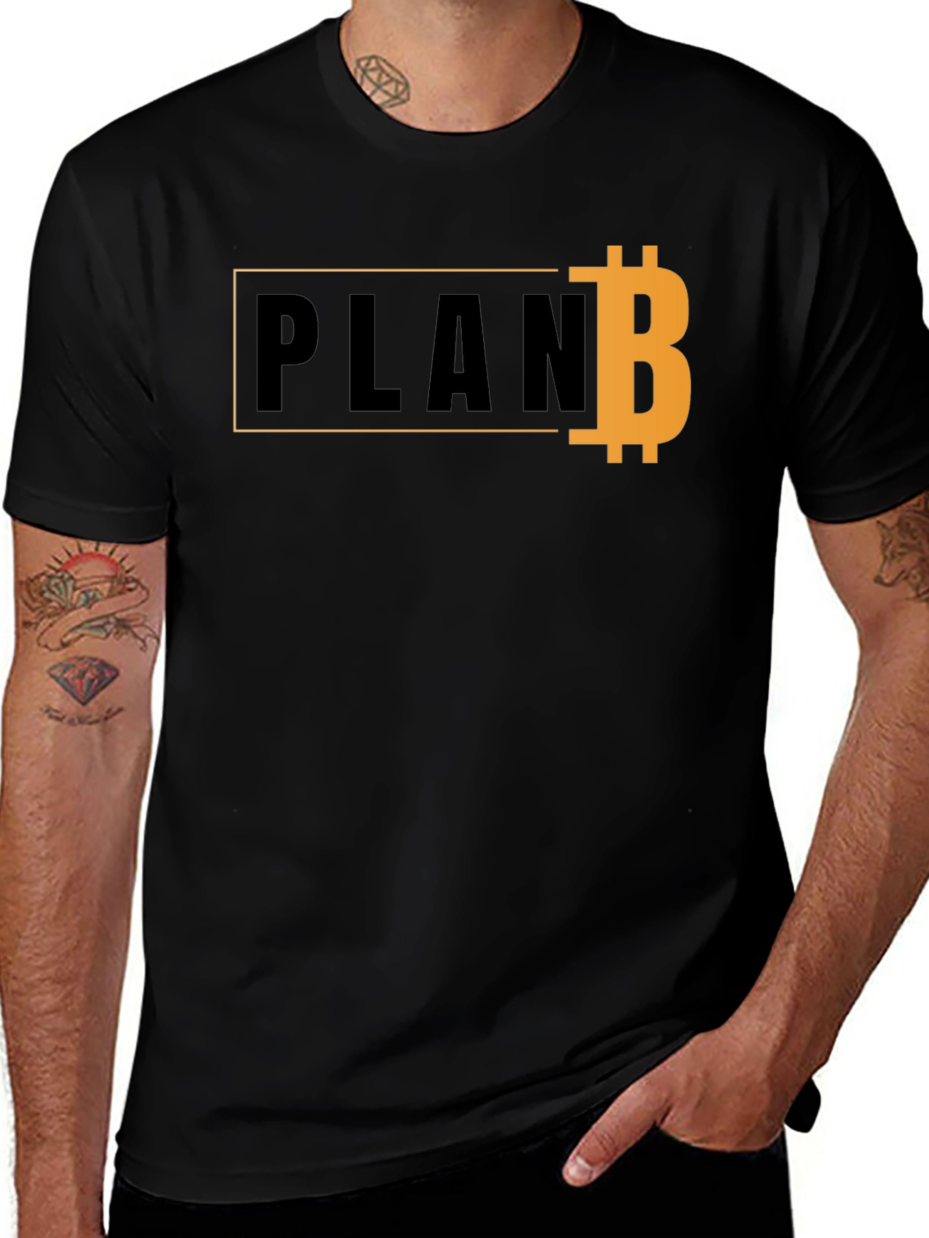 Variant 9 of Plan B Bitcoin Graphic T-Shirt