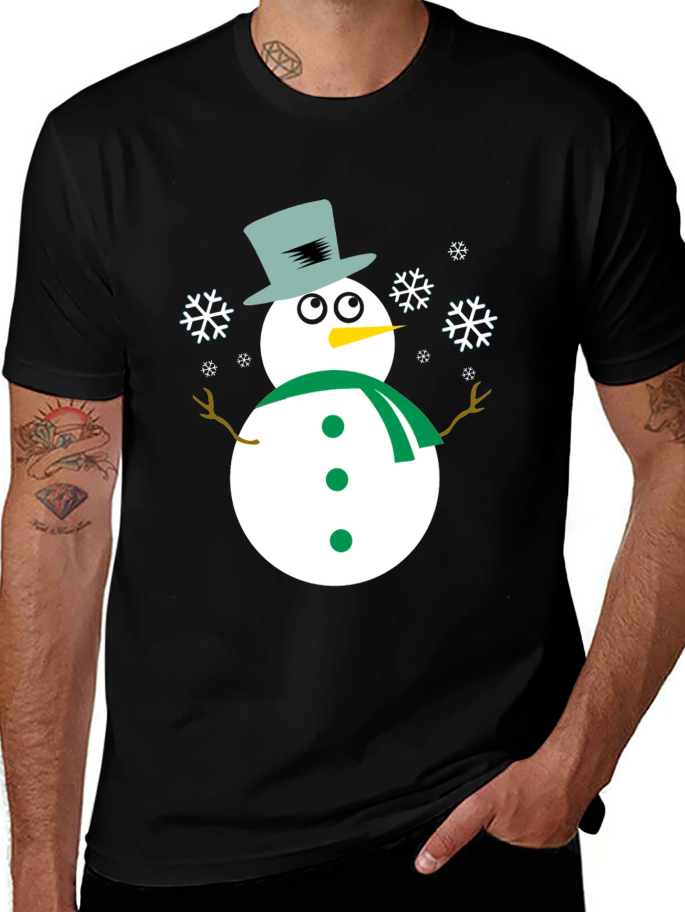 Variant 20 of Festive Snowman Graphic Tee