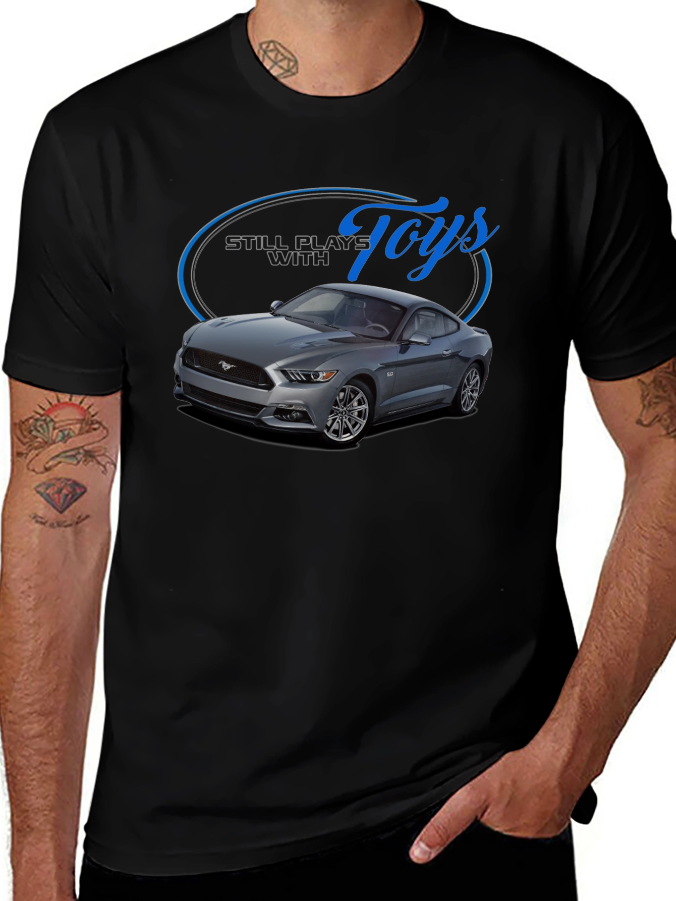 Variant 17 of Still Plays With Toys Car Graphic Men's T-Shirt