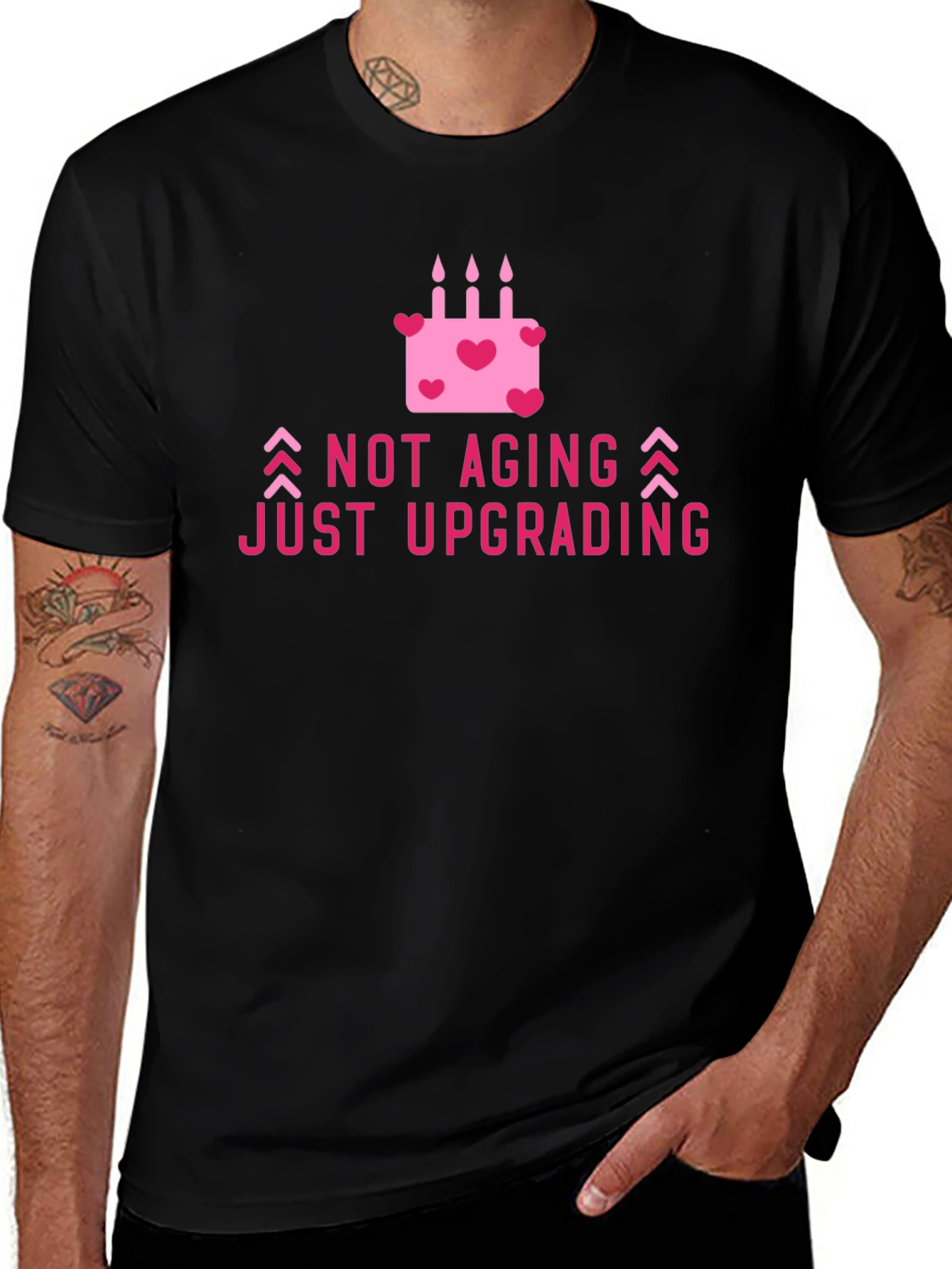 Variant 28 of Not Aging Just Upgrading Birthday T-Shirt