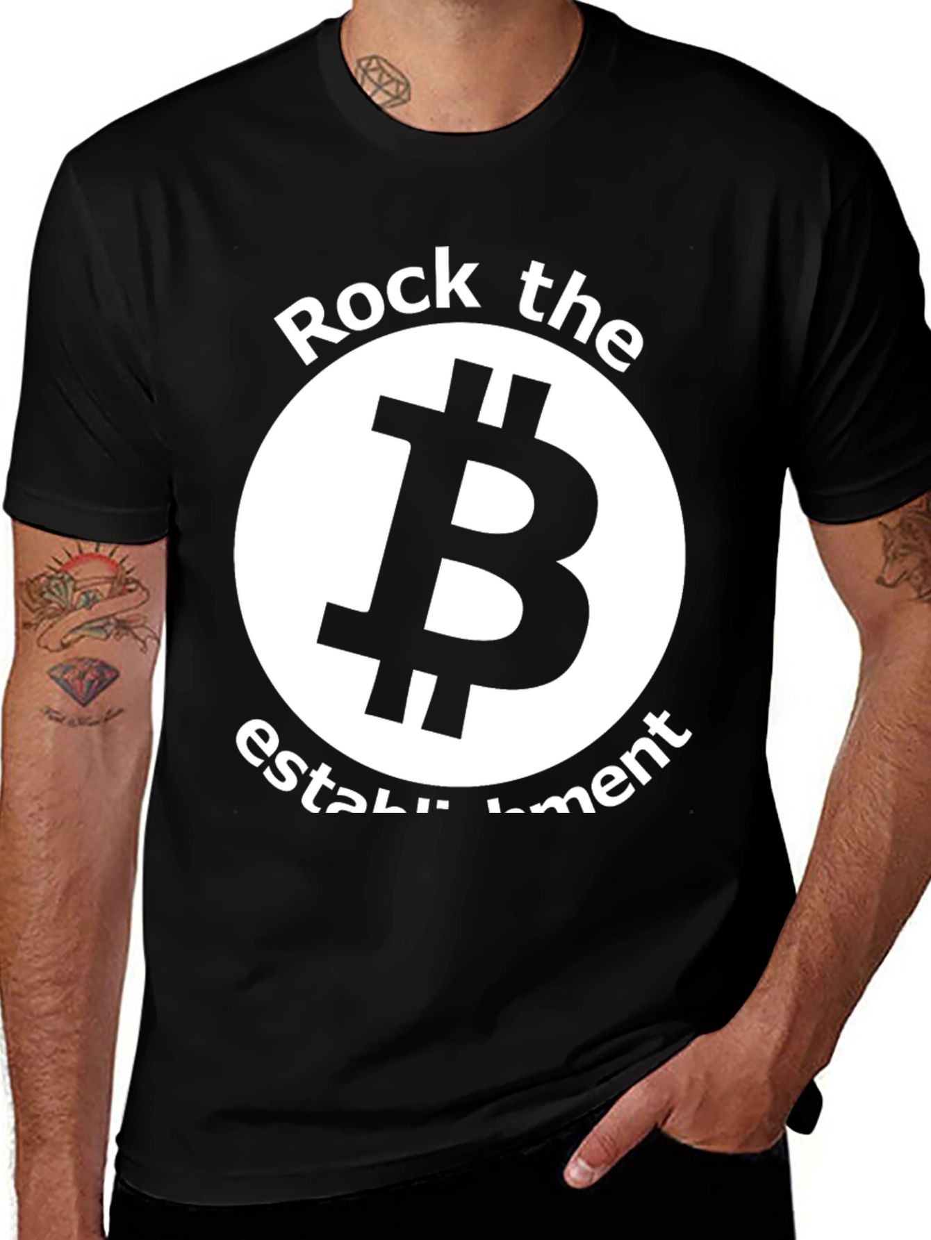 Variant 5 of Bitcoin Revolution T-Shirt - Rock the Establishment