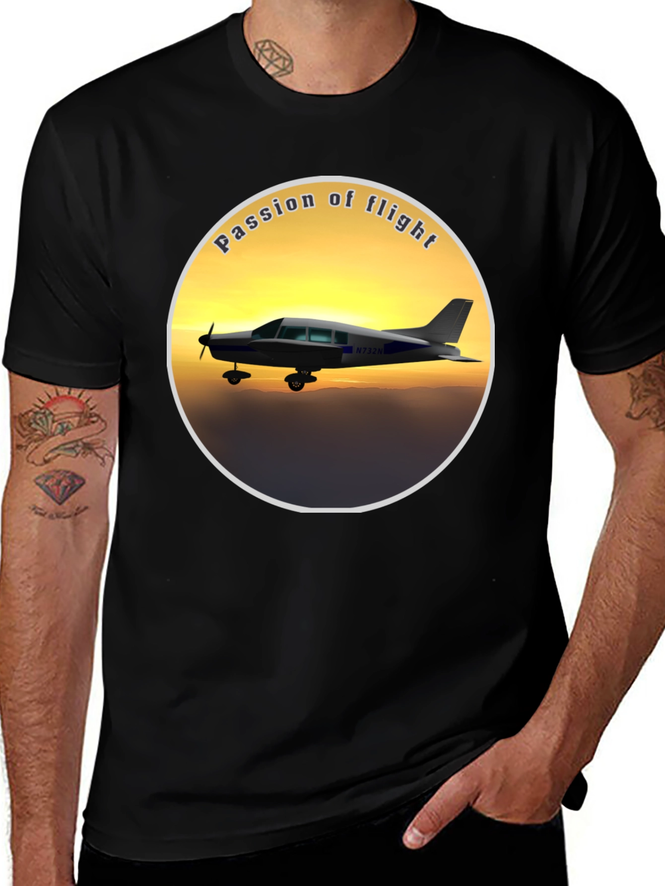 Variant 5 of Passion of Flight Graphic Tee - Aviation Lovers T-Shirt