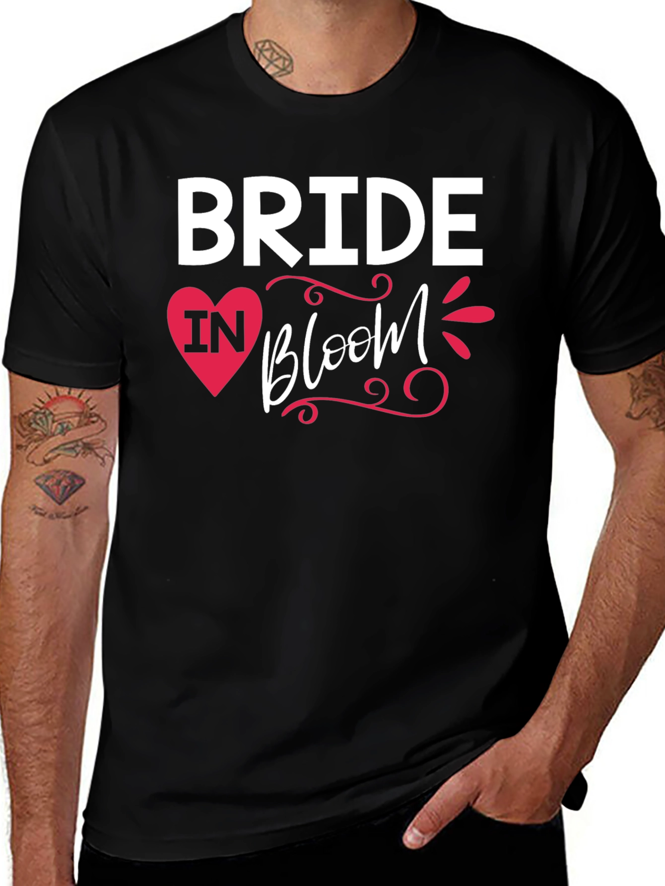 Variant 27 of Bride In Bloom T-Shirt - Wedding Party Tee