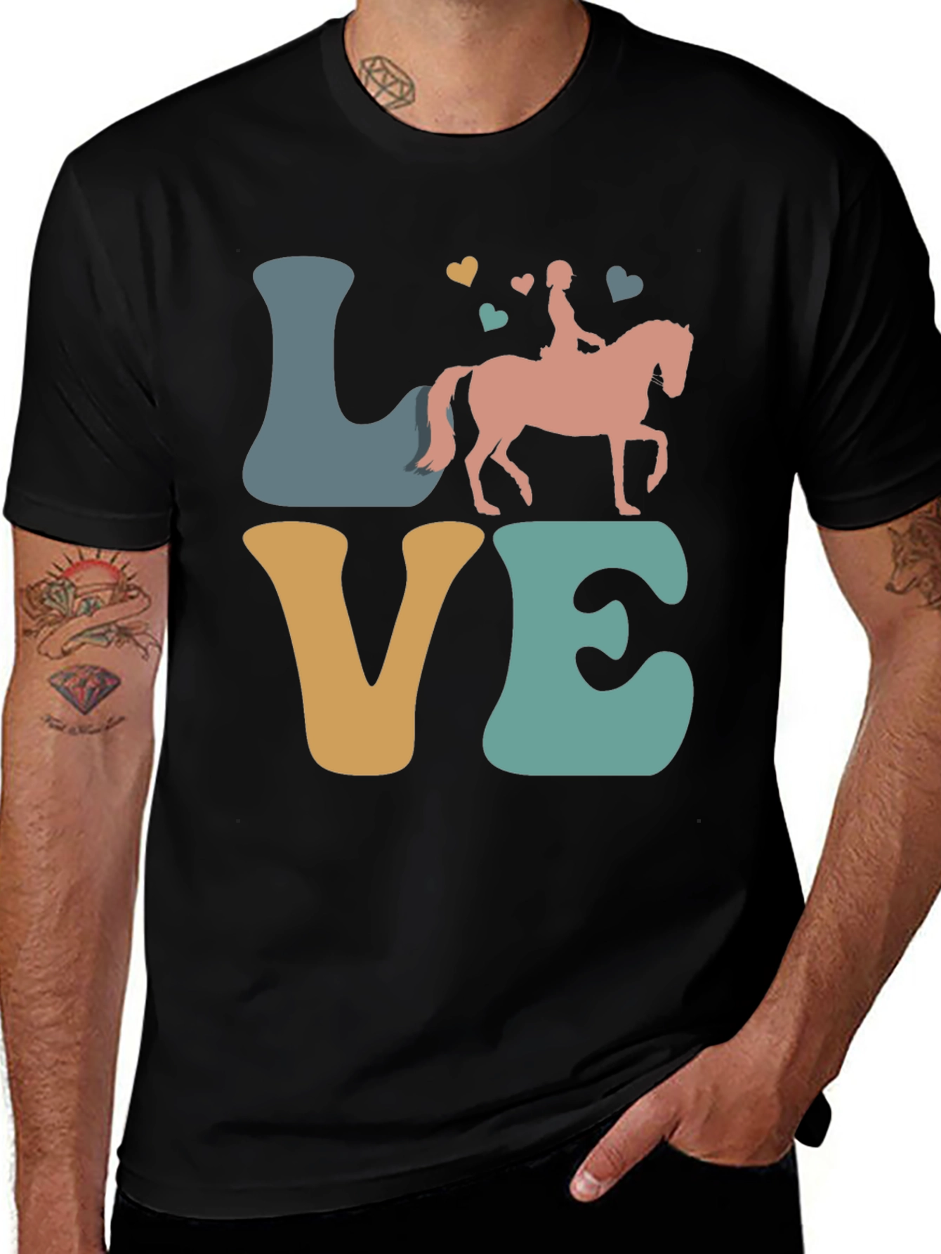 Variant 21 of Equestrian Love Graphic T-Shirt