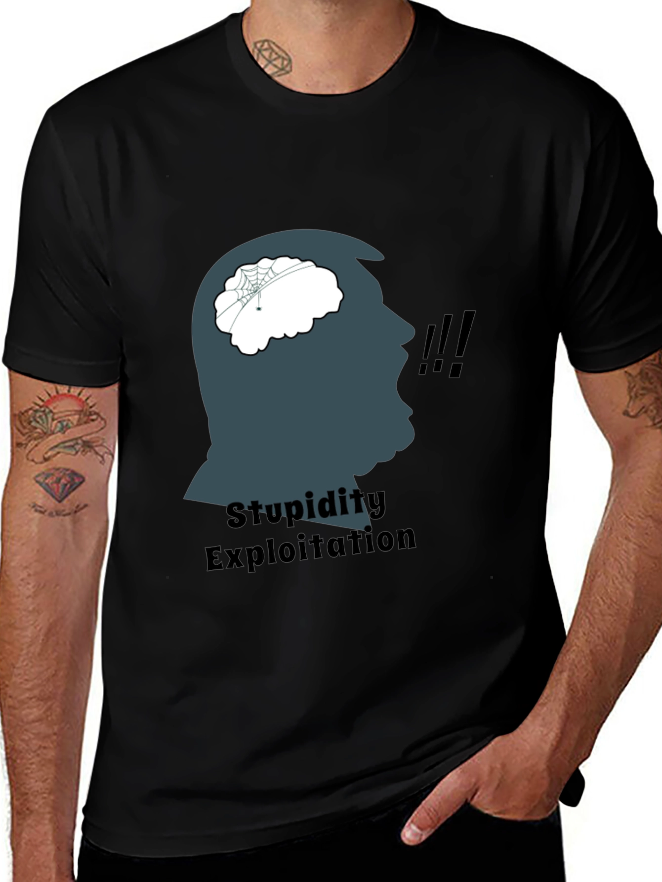 Variant 13 of Stupidity Exploitation Graphic Tee