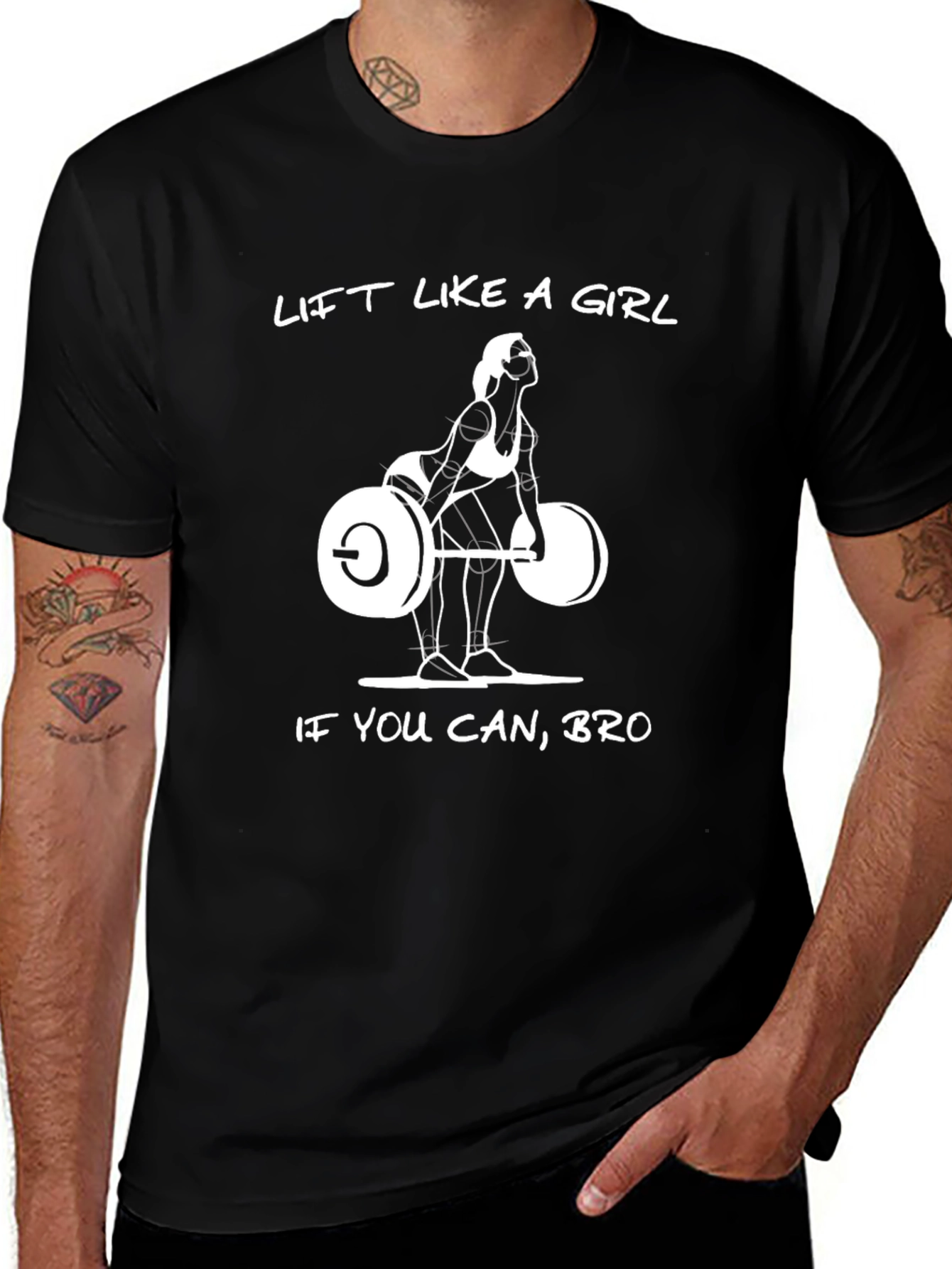 Variant 3 of Lift Like A Girl T-Shirt - Funny Workout Gym Tee