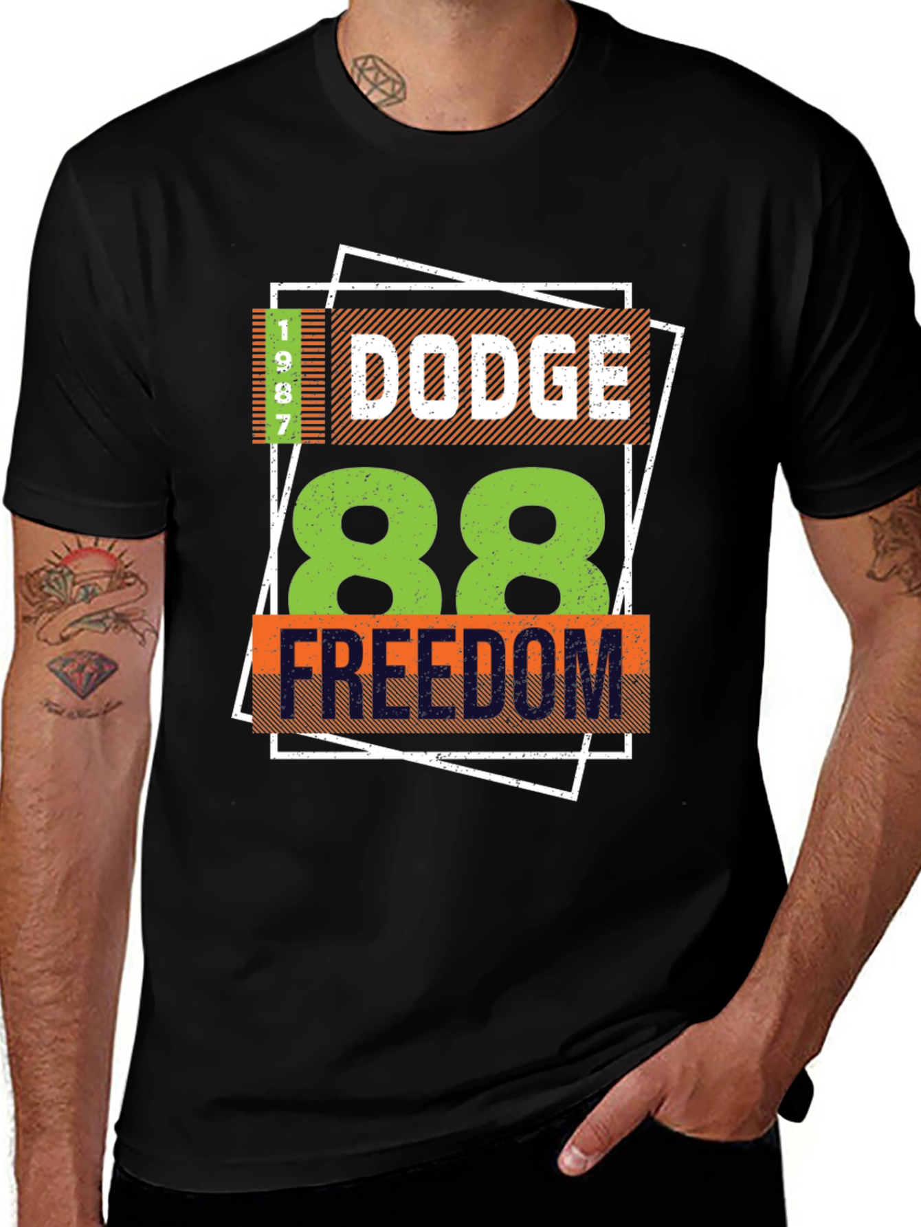 Dodge 88 Freedom Graphic Tee - Black
