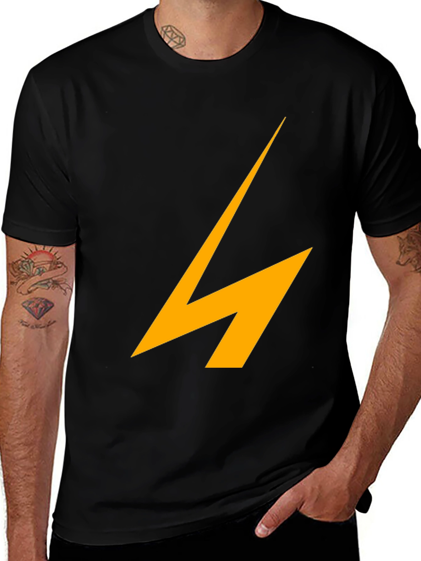 Variant 15 of Bold Graphic Tee - Lightning Bolt Design