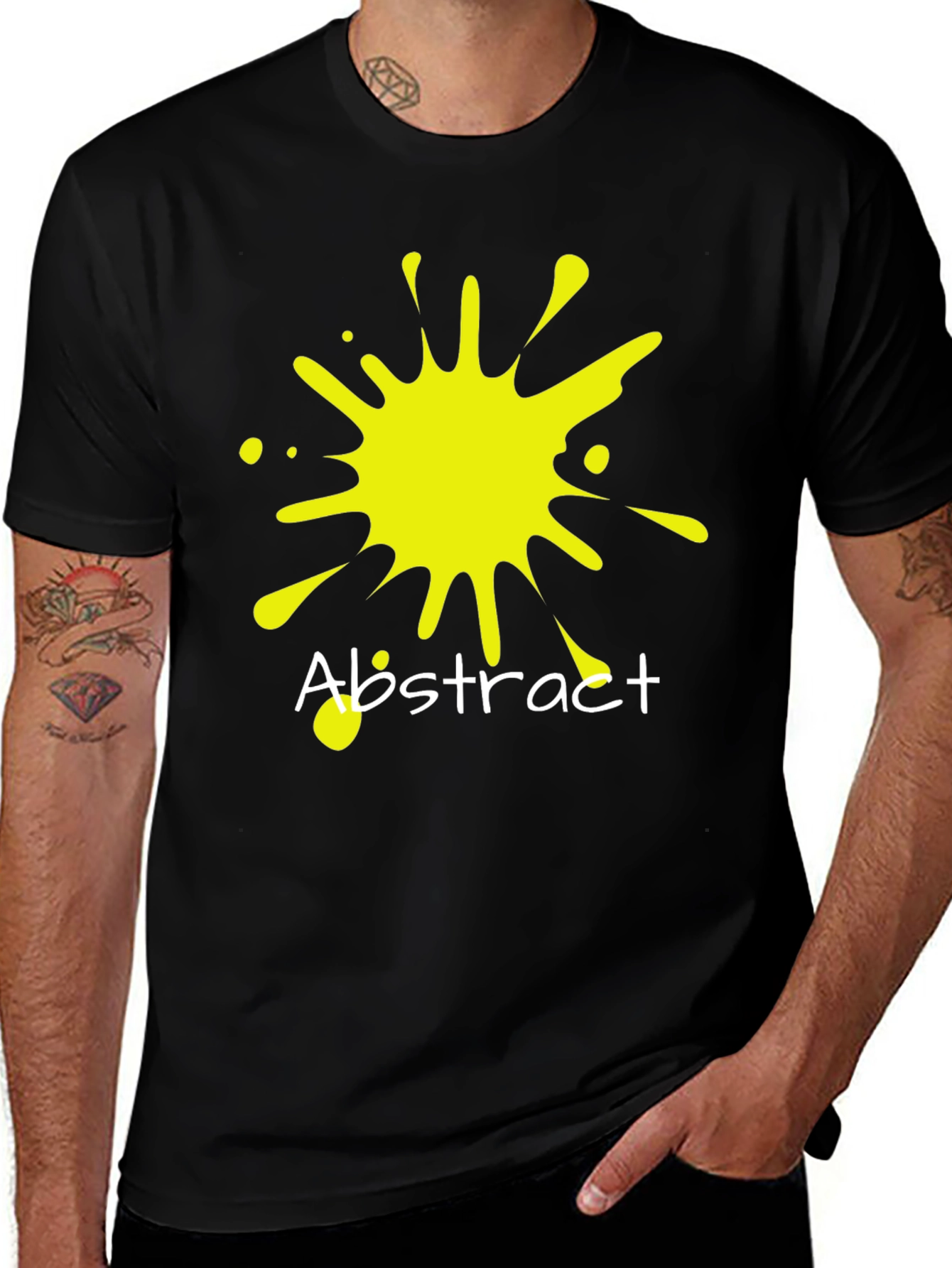 Variant 27 of Abstract Splash T-Shirt - Modern Graphic Tee