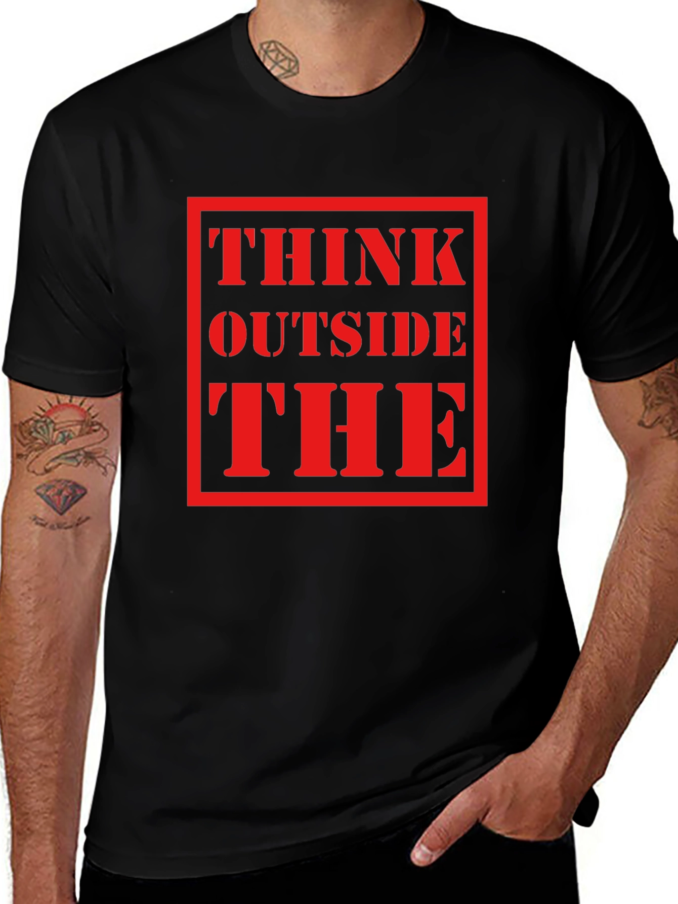 Variant 10 of Think Outside the Box Graphic Tee