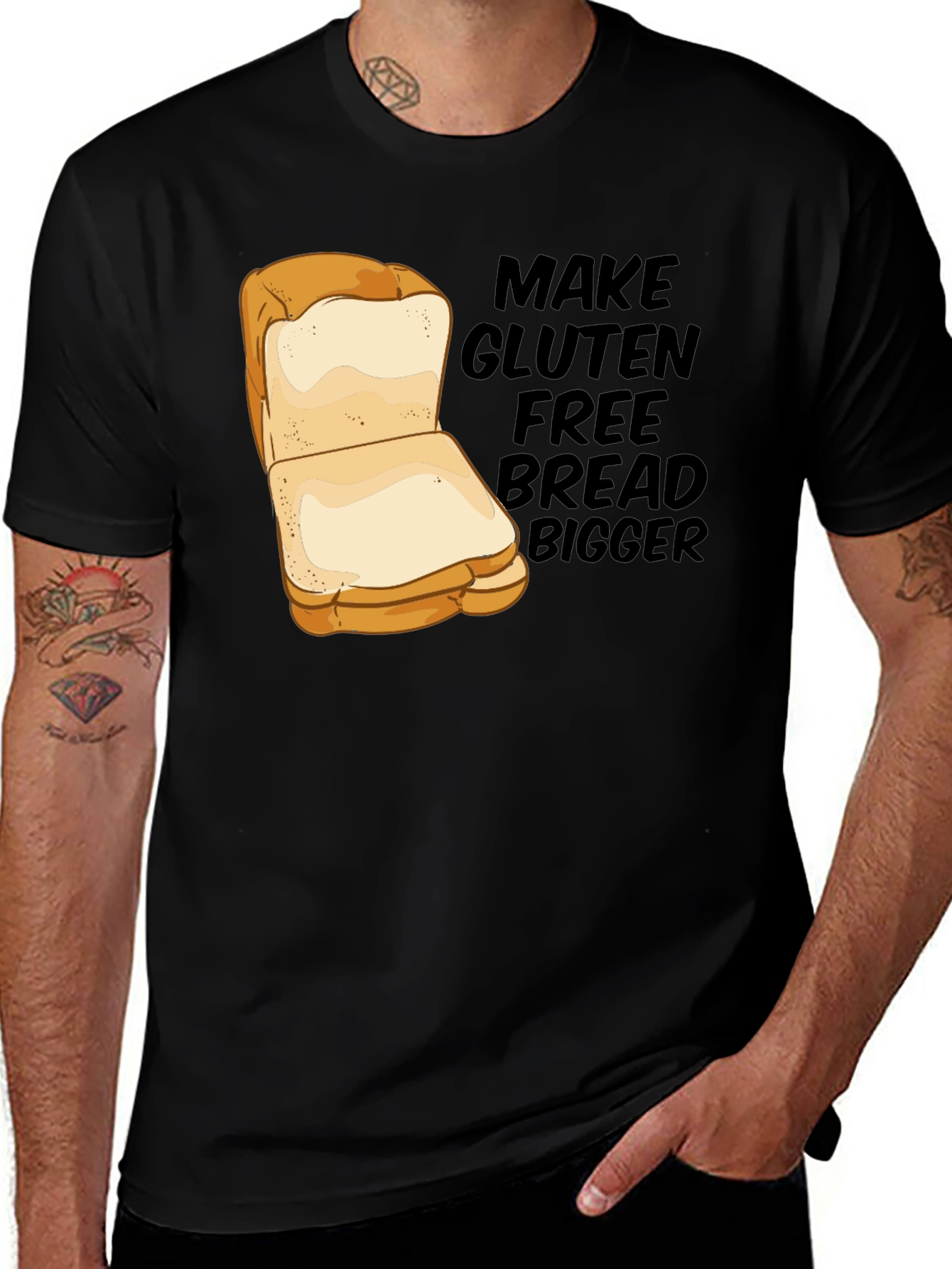 Variant 21 of Gluten-Free Bread Humor T-Shirt