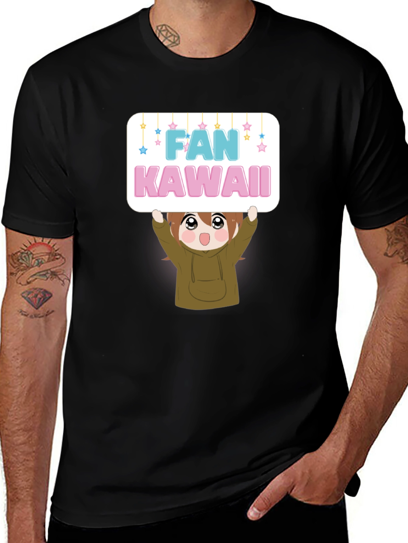 Variant 6 of Fan Kawaii Anime Graphic Tee