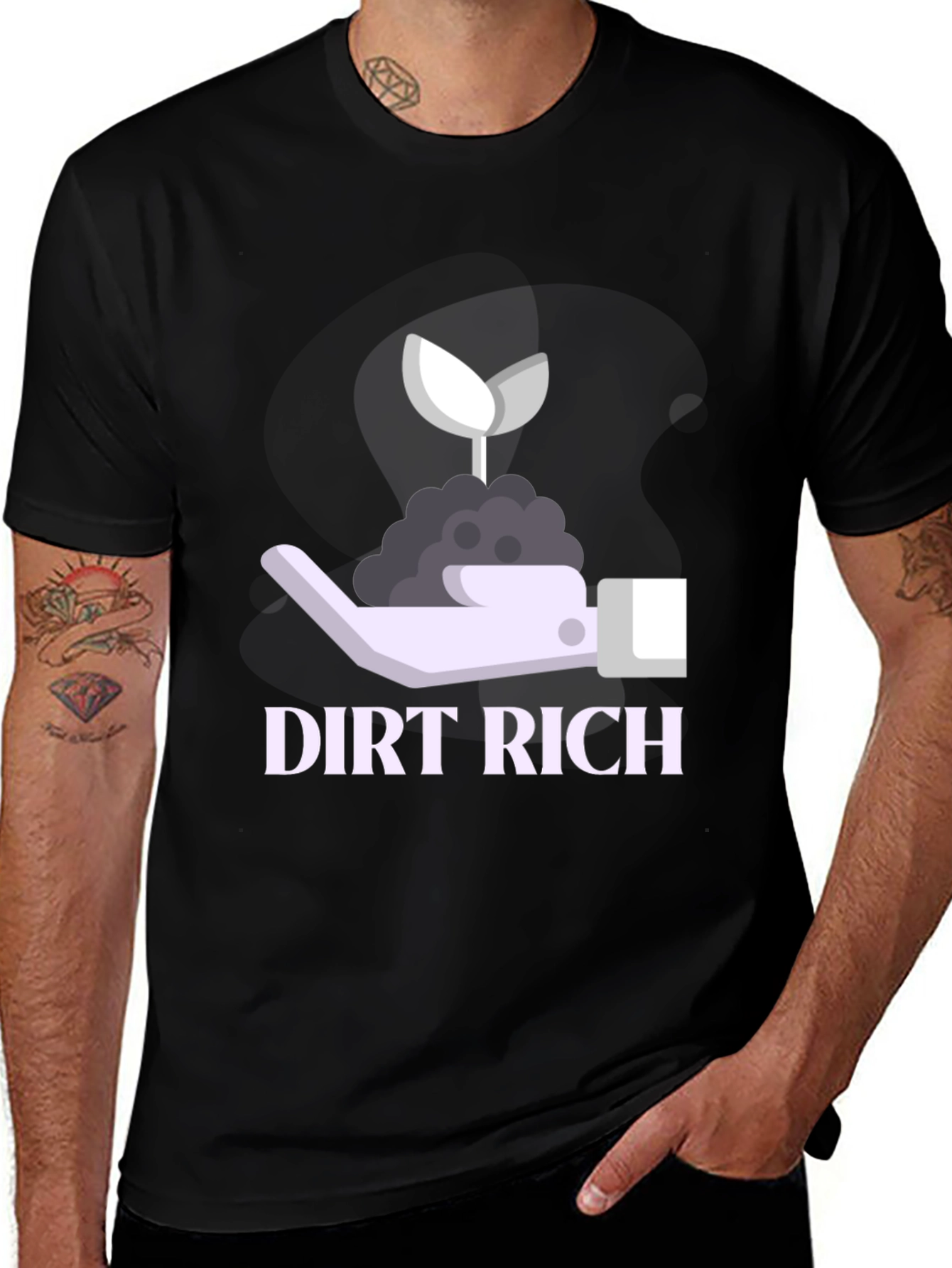 Variant 18 of Dirt Rich Graphic T-Shirt - Sustainable Style