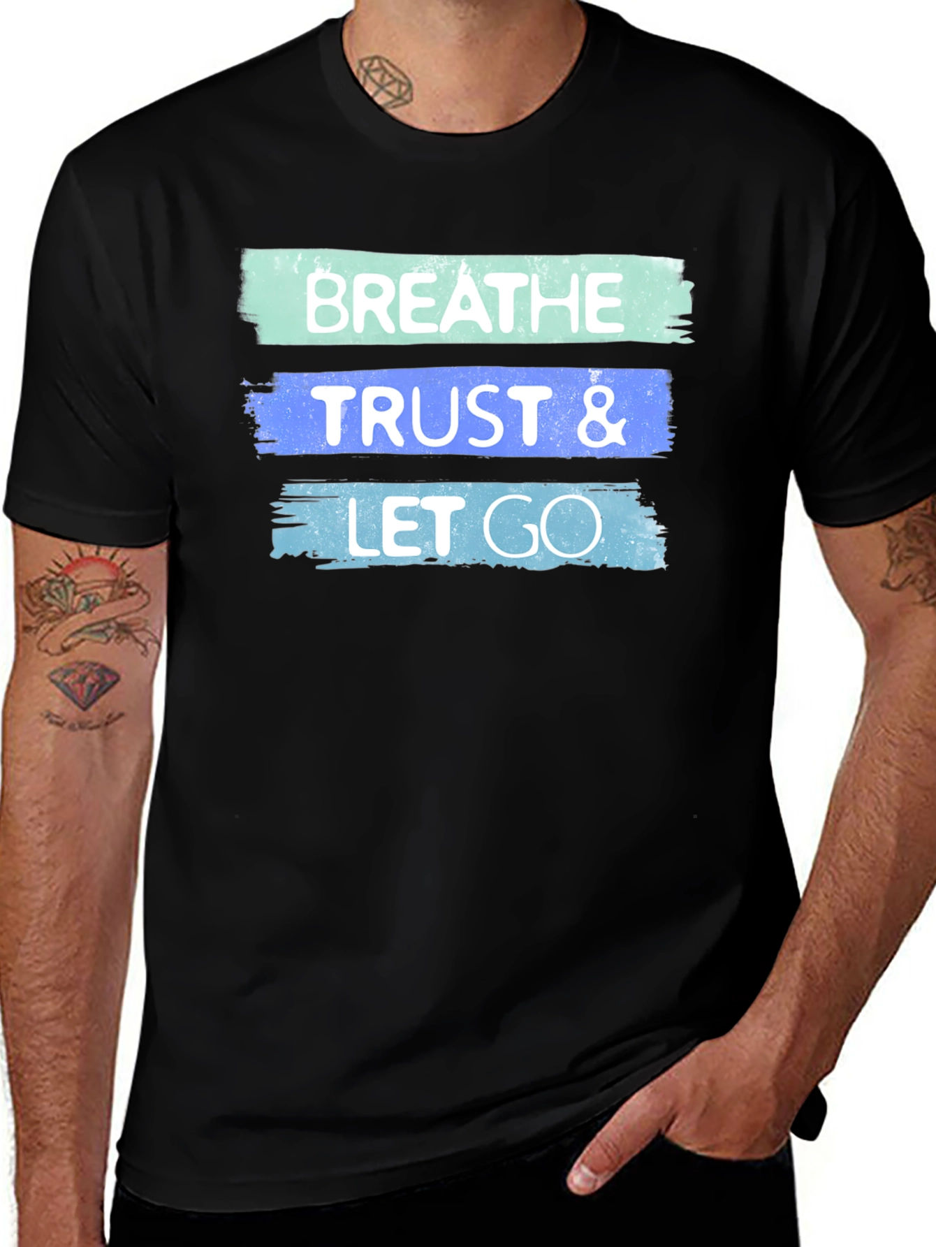 Variant 30 of Breathe Trust Let Go Graphic T-Shirt
