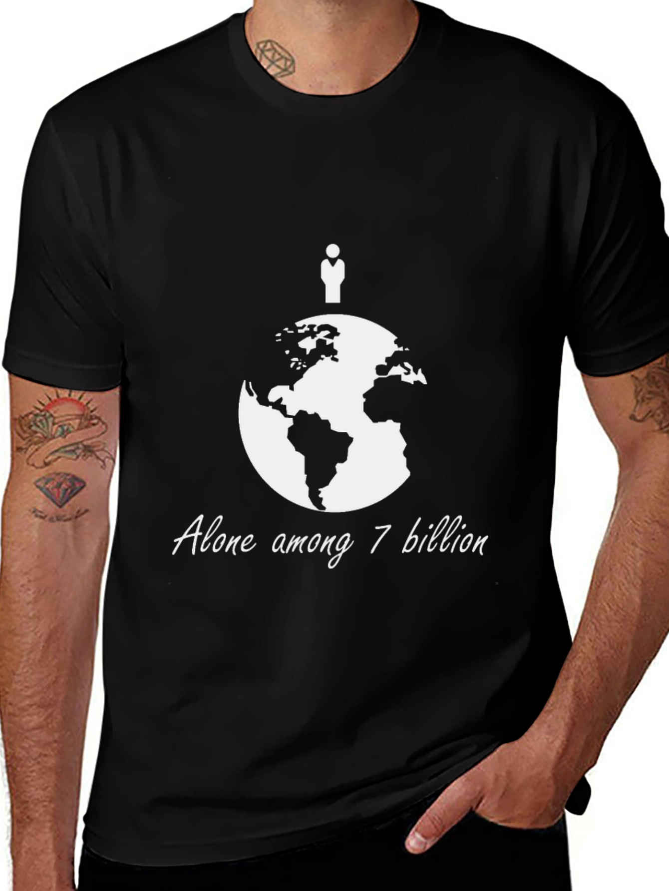 Variant 11 of Alone Among 7 Billion Graphic Tee