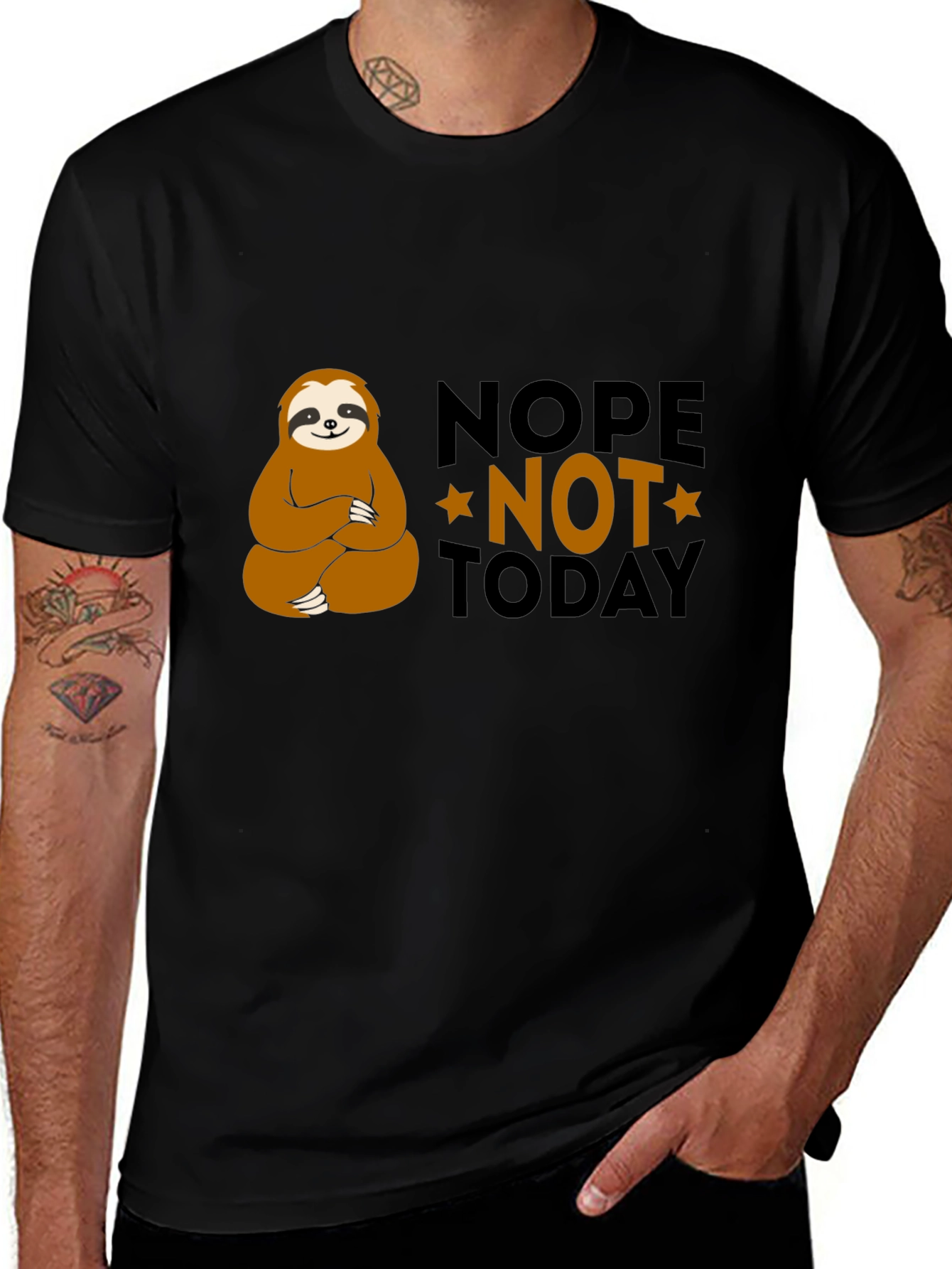 Variant 11 of Nope Not Today Sloth Graphic Tee