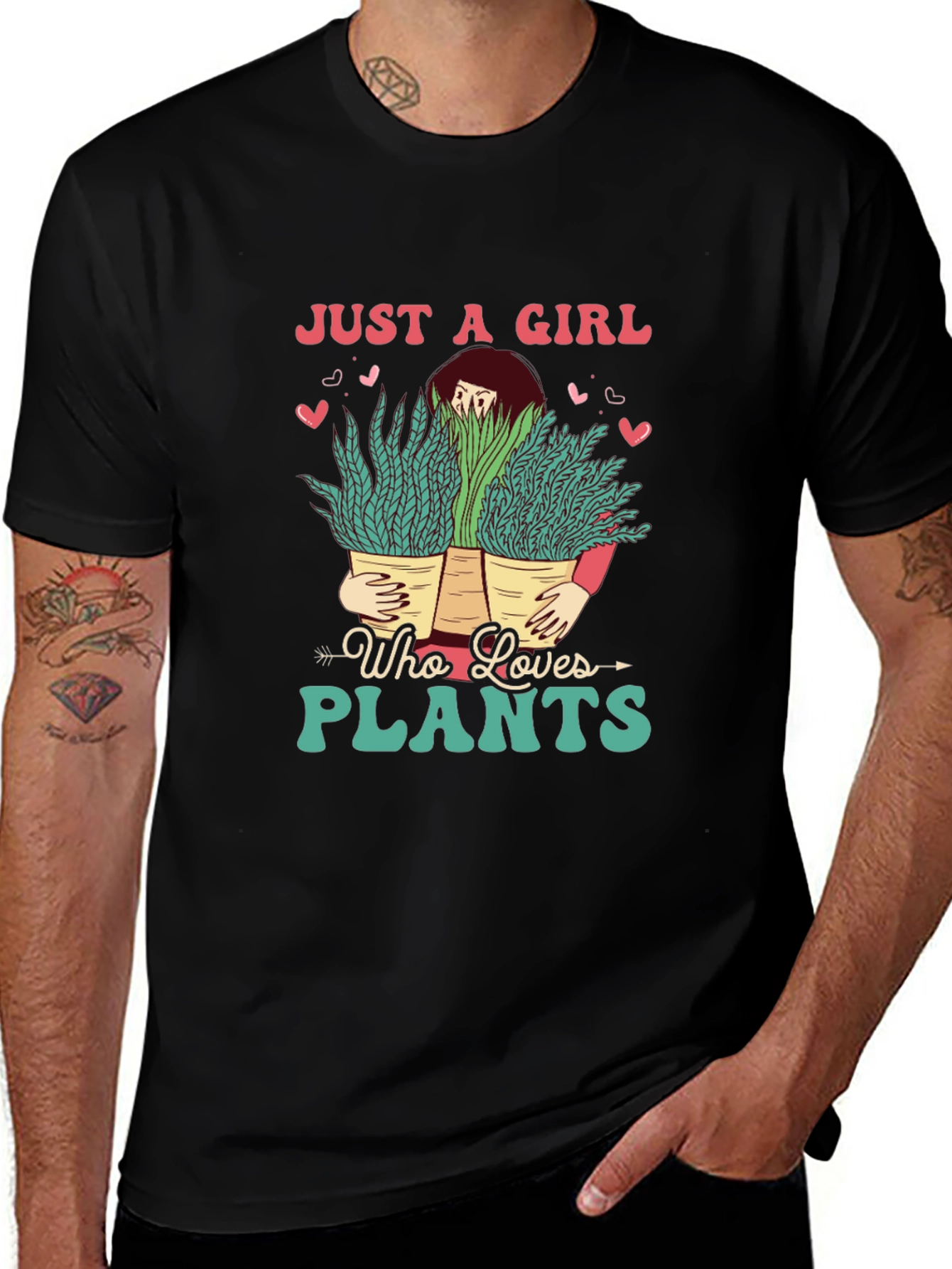 Variant 25 of Just a Girl Who Loves Plants T-Shirt