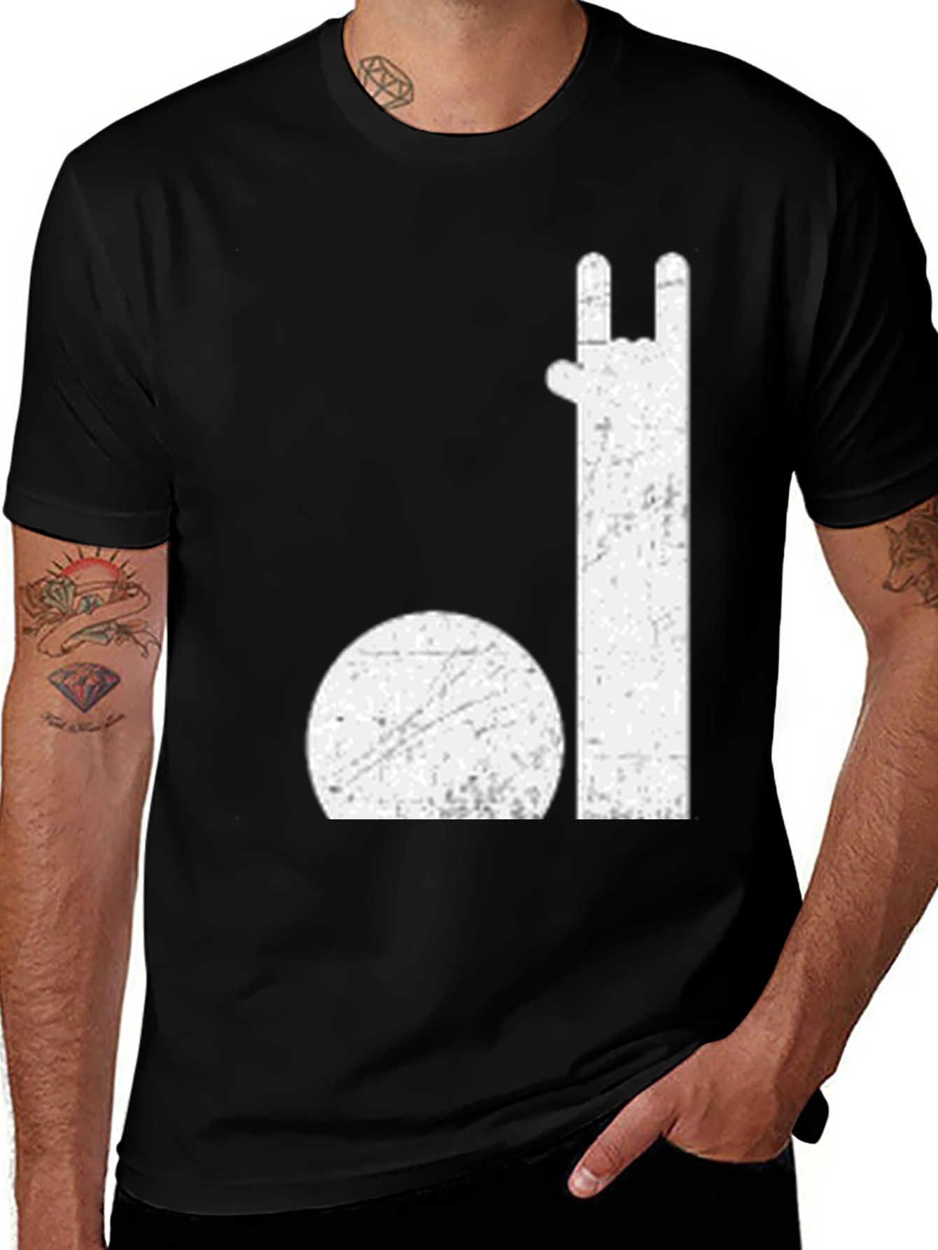 Variant 4 of Retro Rock On! Graphic Tee - Cool Music Lover T-Shirt