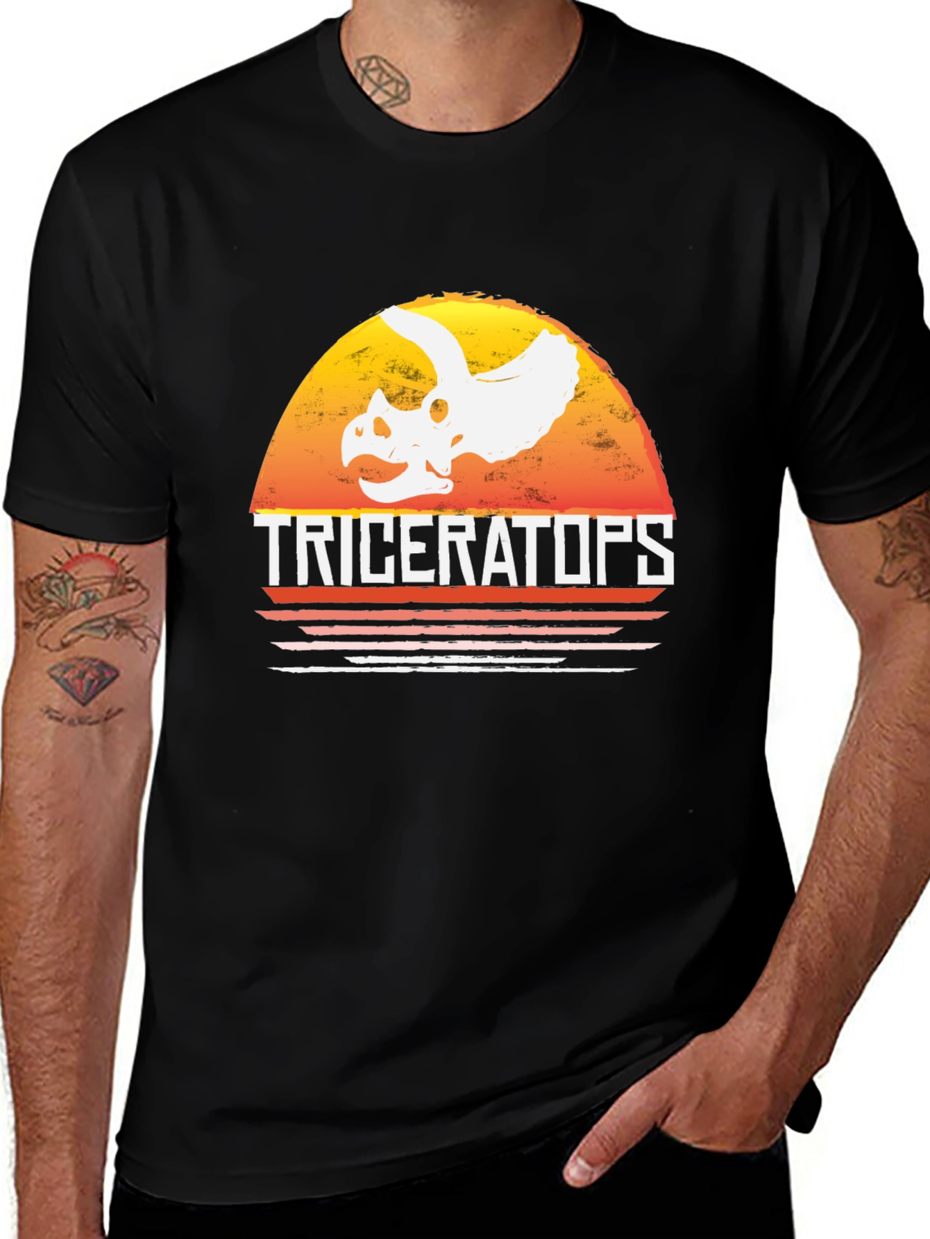 Variant 17 of Triceratops Graphic Tee - Retro Dinosaur T-Shirt