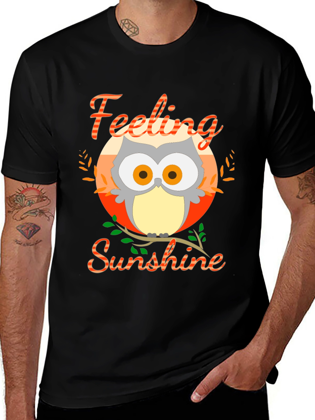 Variant 30 of Feeling Sunshine Owl Graphic T-Shirt