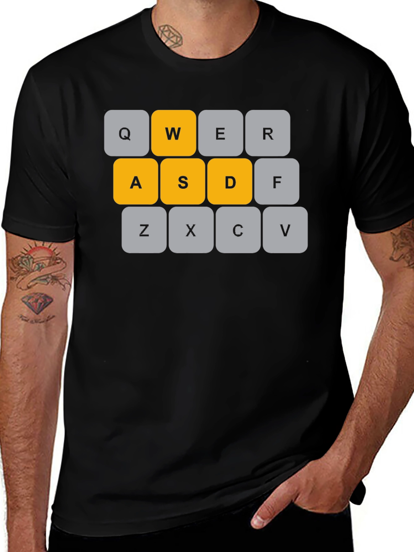 WASD Keyboard T-Shirt - Gamer Apparel