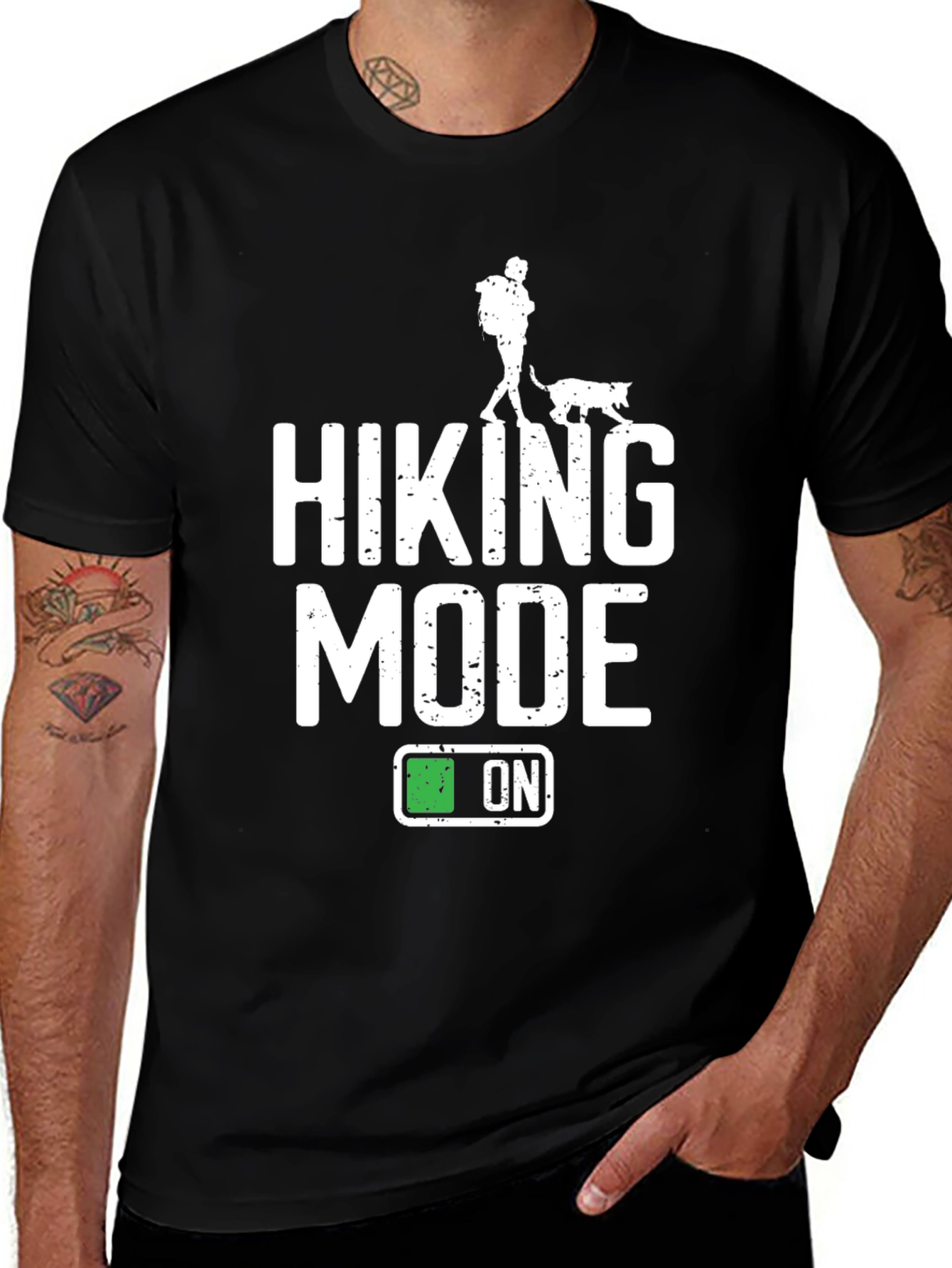 Variant 25 of Hiking Mode ON Graphic T-Shirt