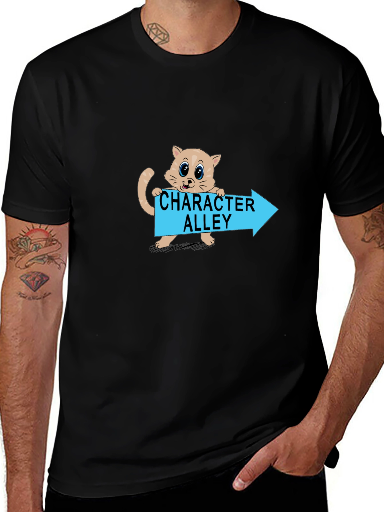Variant 14 of Character Alley Cat T-Shirt - Funny Cartoon Tee