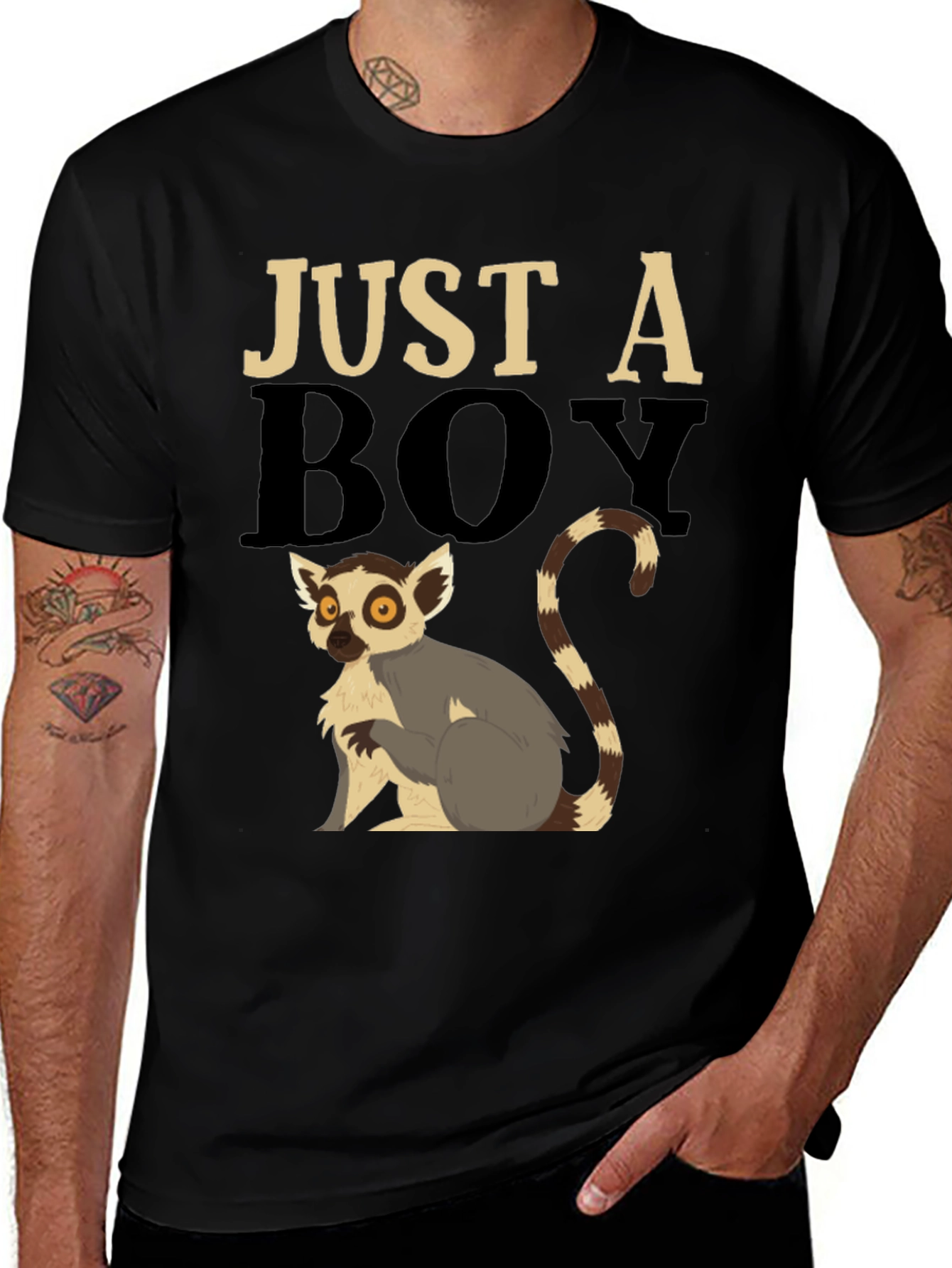Variant 6 of Just a Boy Lemur T-Shirt