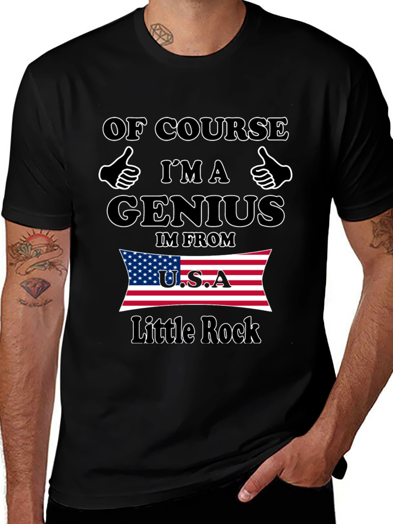 Variant 4 of Genius from Little Rock USA T-Shirt